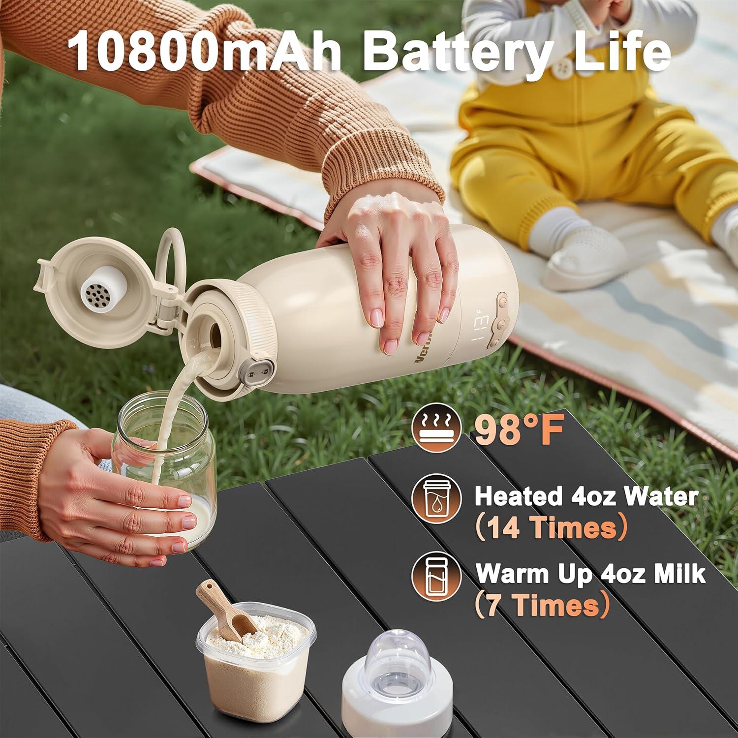 Calentador de Botellas Portátil Veroline 17 Oz Rápido y Ajustable