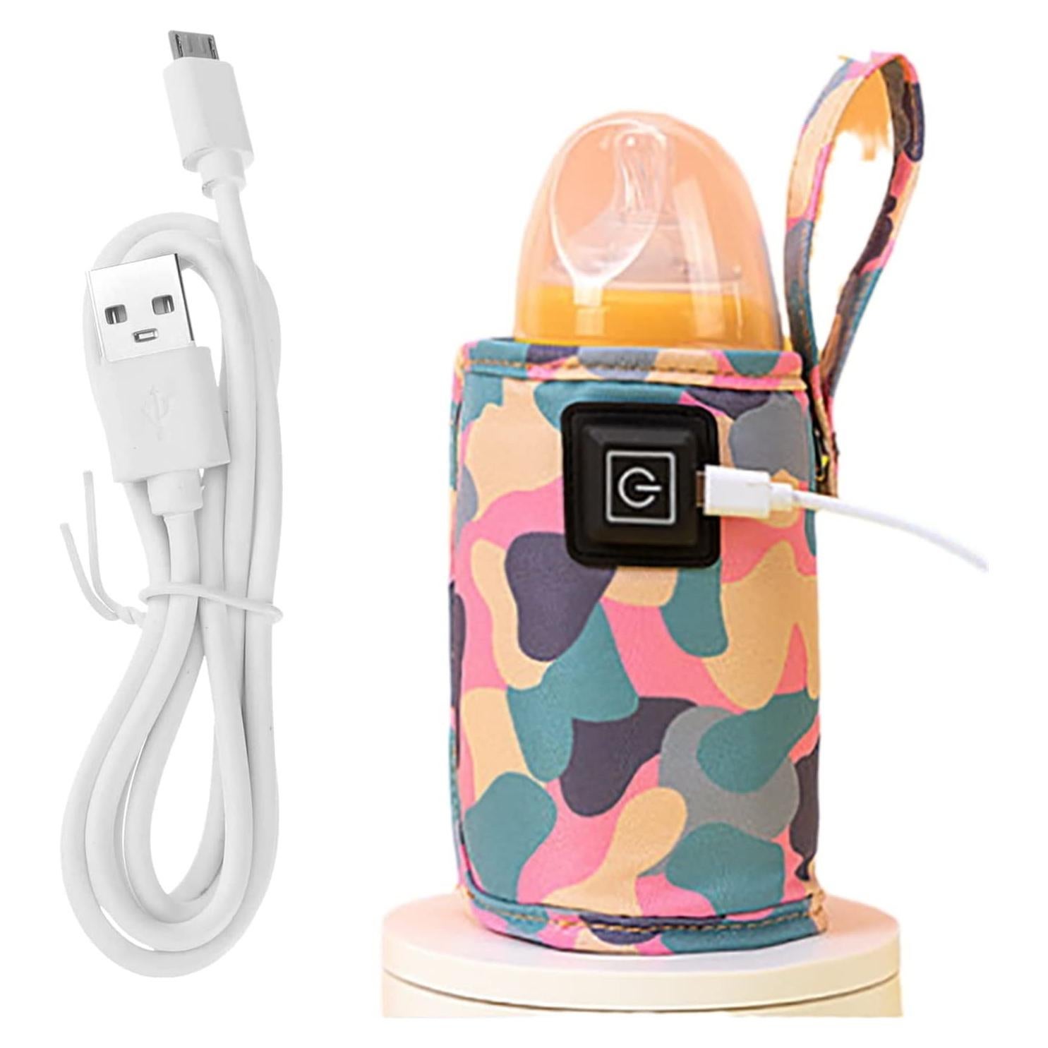 Bolsa Calentadora de Botellas USB Rosa - 2023 Portátil 60°C