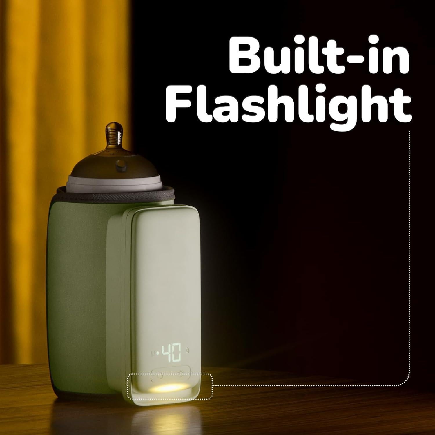 Calentador de Botellas Portátil KinderSense 6000mAh para Bebés