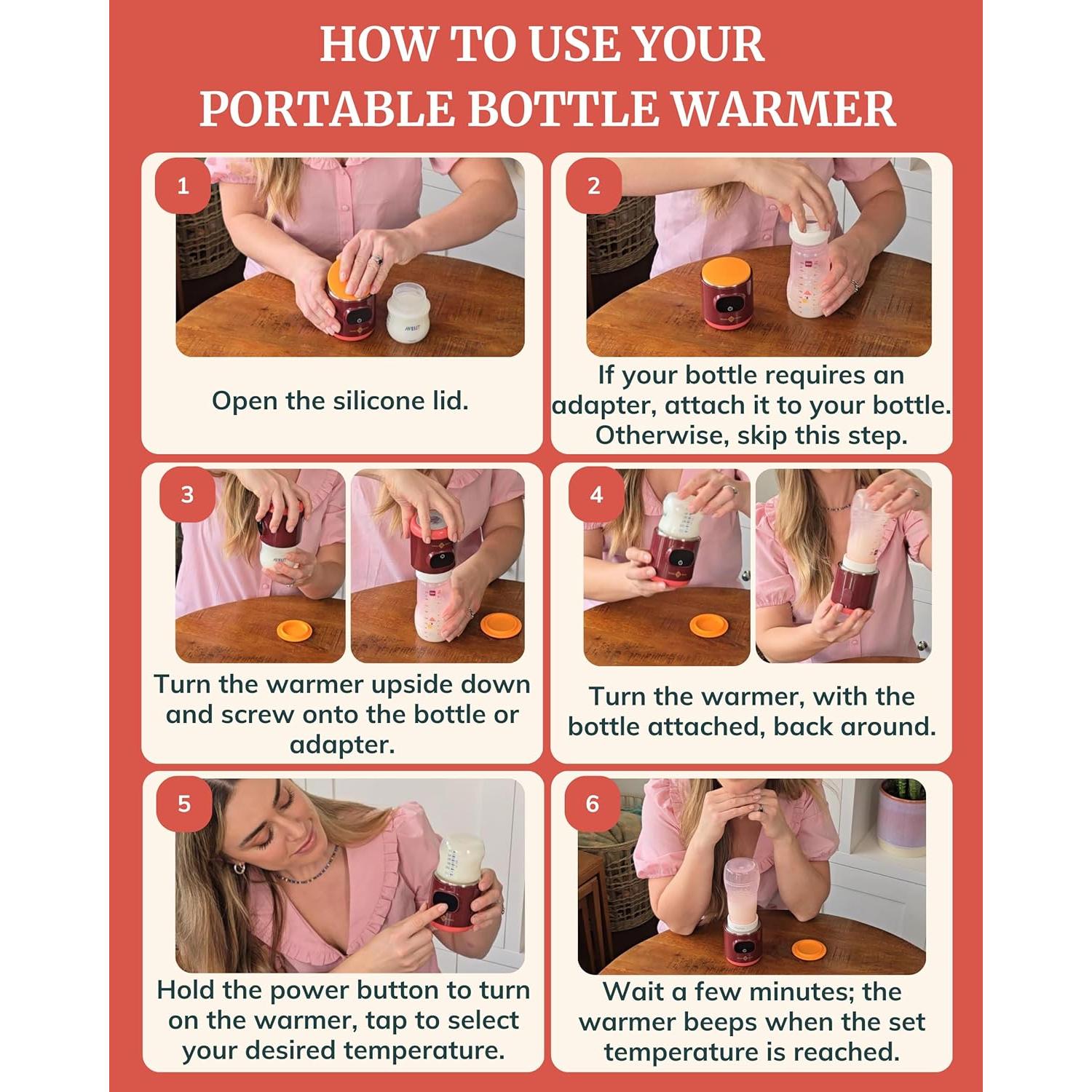 Calentador de Botellas Portátil Idaho Jones IJ0099 - Biberones y Fórmula