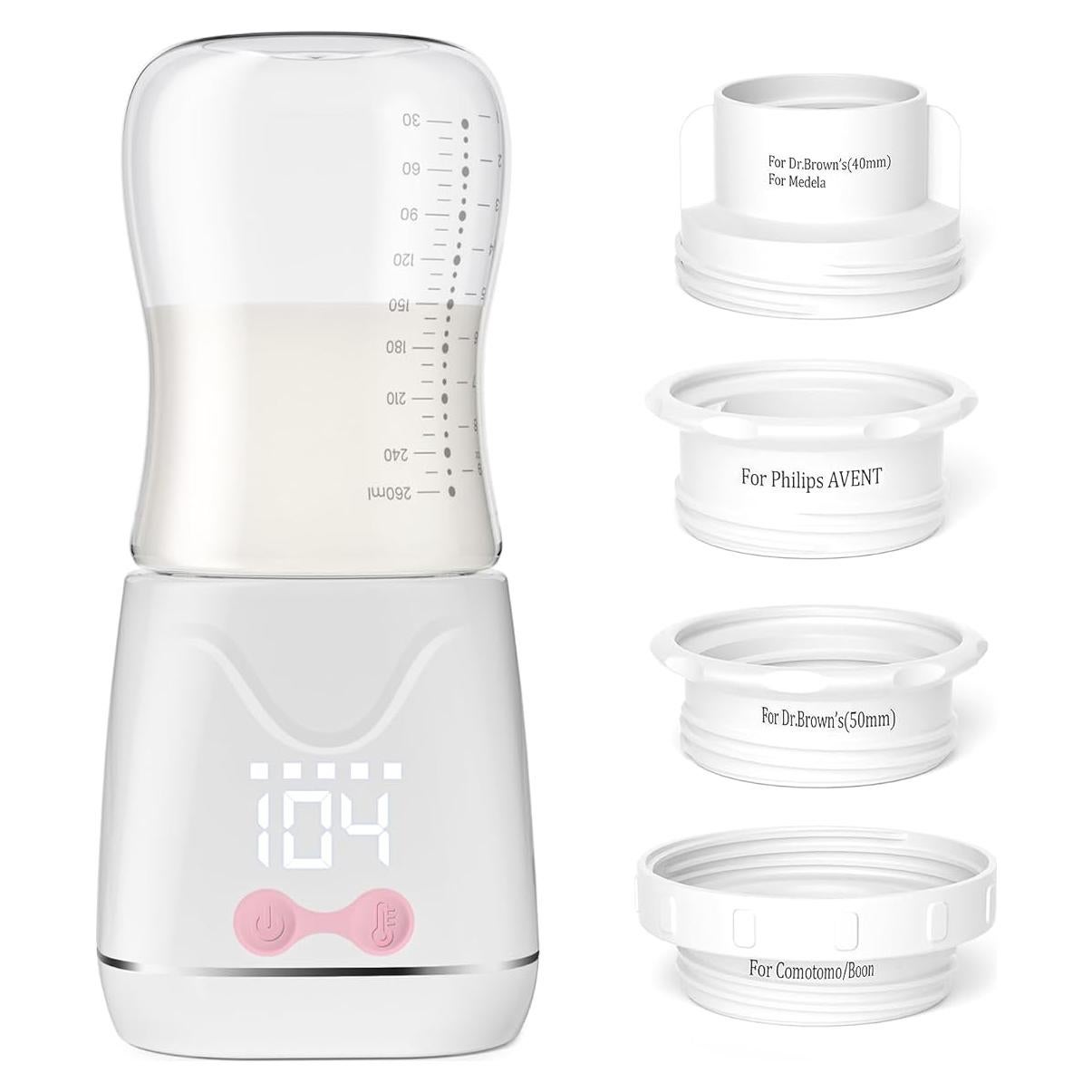 Calentador de Biberones Portátil W-MaxA SM2301 con Adaptadores