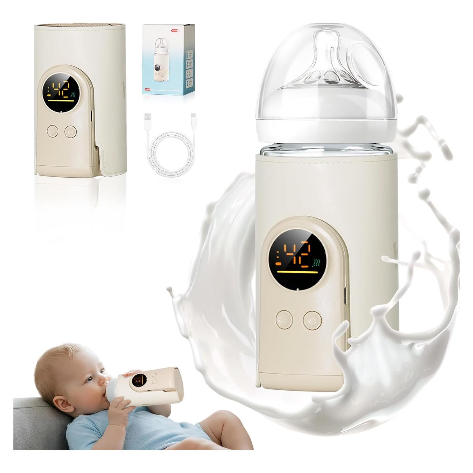 Calentador de Botellas Portátil 6000mAh con Control de Temperatura