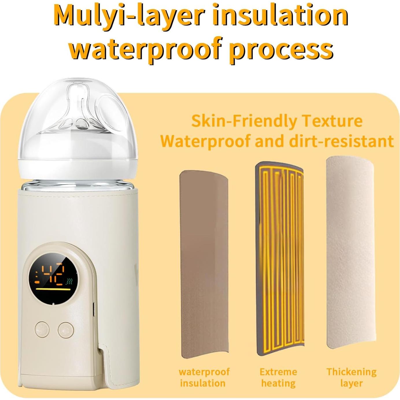 Calentador de Botellas Portátil 6000mAh con Control de Temperatura