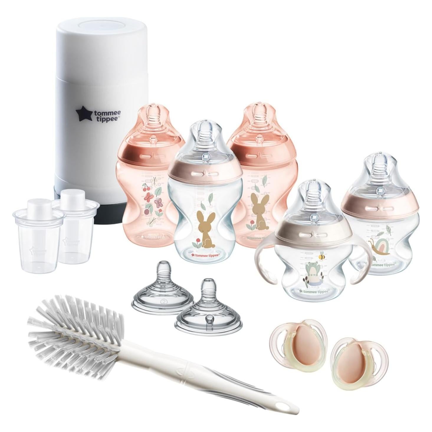 Set de Biberones Tommee Tippee Natural Start 14 Piezas Rosa