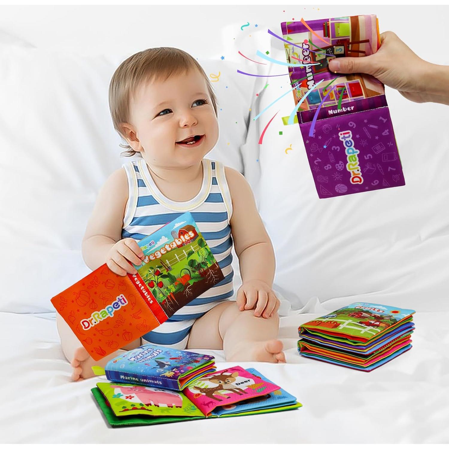 Libros de Tela Suaves Dr.Rapeti para Bebés - Paquete de 6