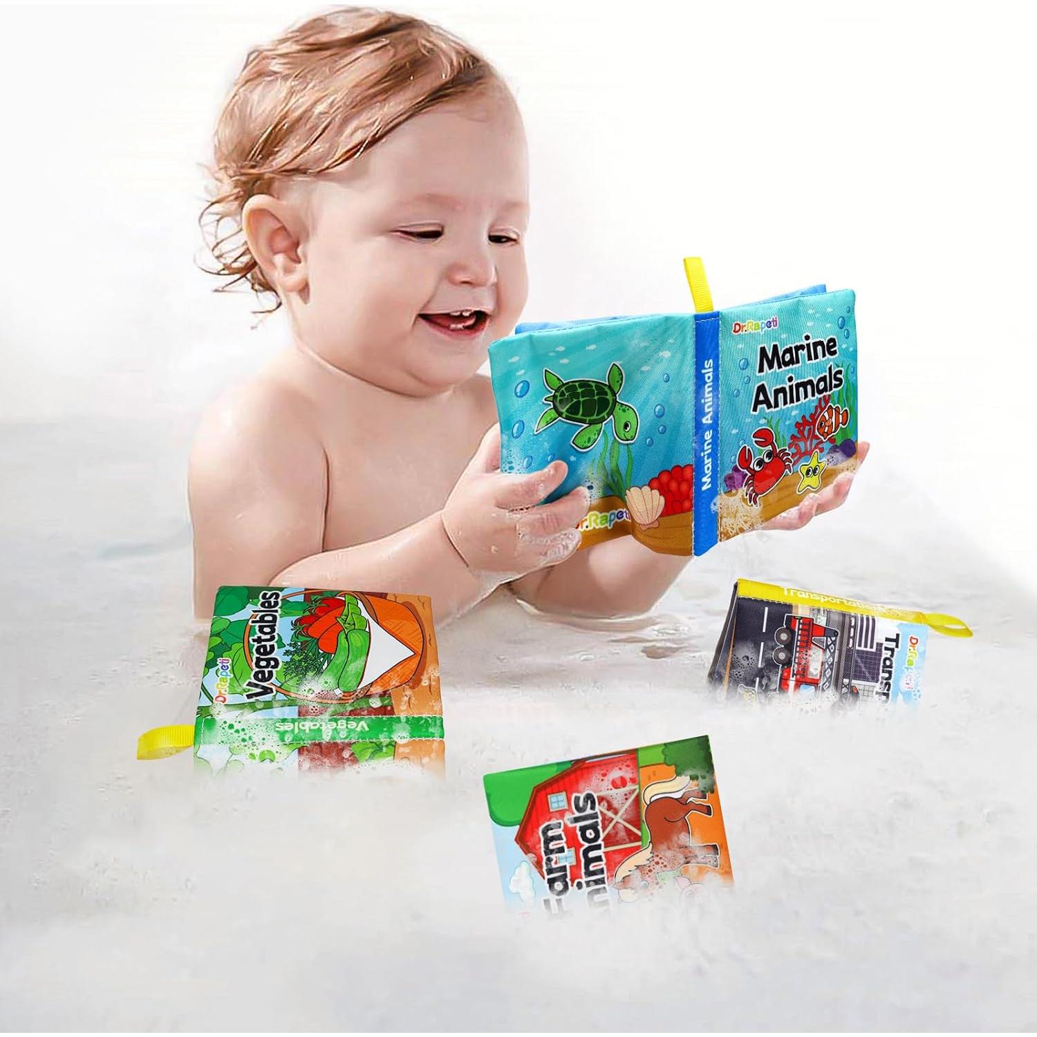 Libros de Tela Suaves Dr.Rapeti para Bebés - Paquete de 8