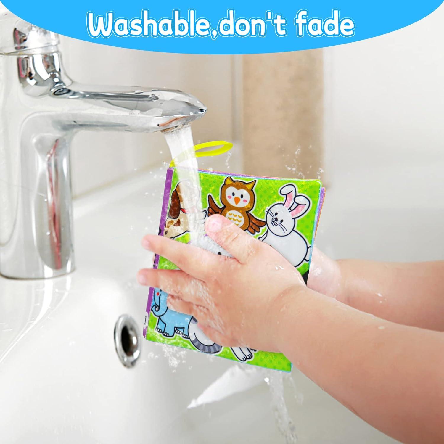 OKOOKO 12 Libros Suaves para Bebés - Juguetes Educativos Lavables