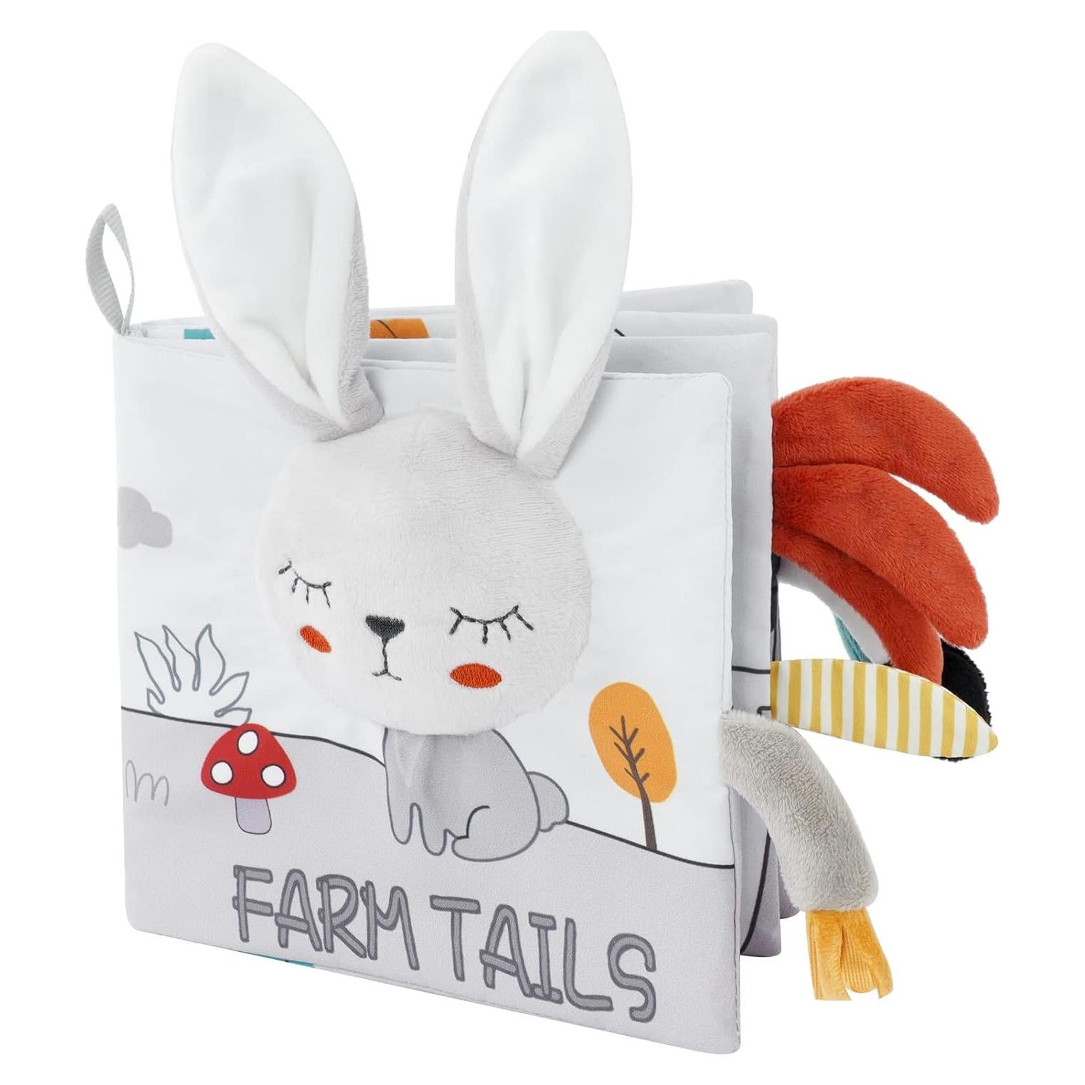 Libro de Tela Vicloon Conejo 3D para Bebés 0-12 Meses