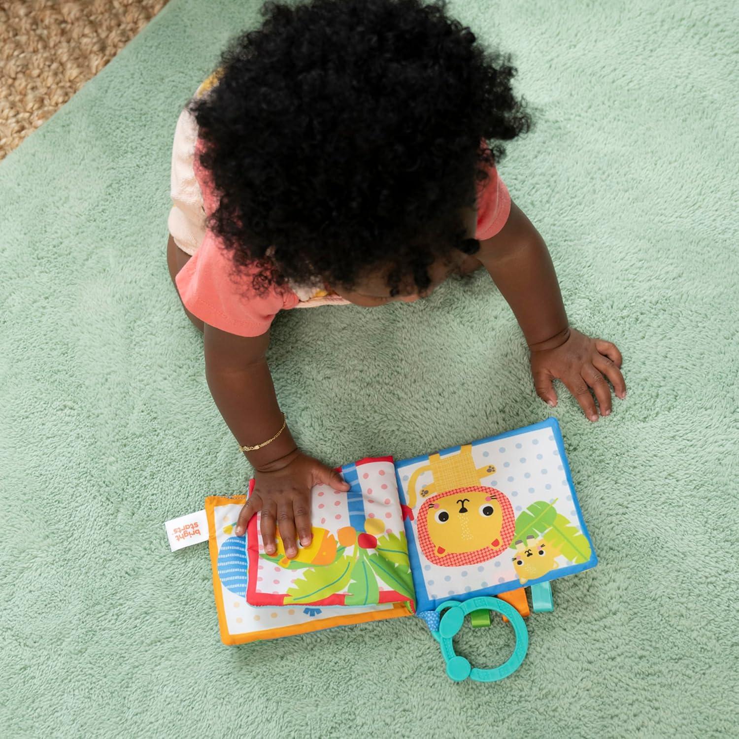 Libro Suave Amigos del Safari Bright Starts - Primer Libro Bebé