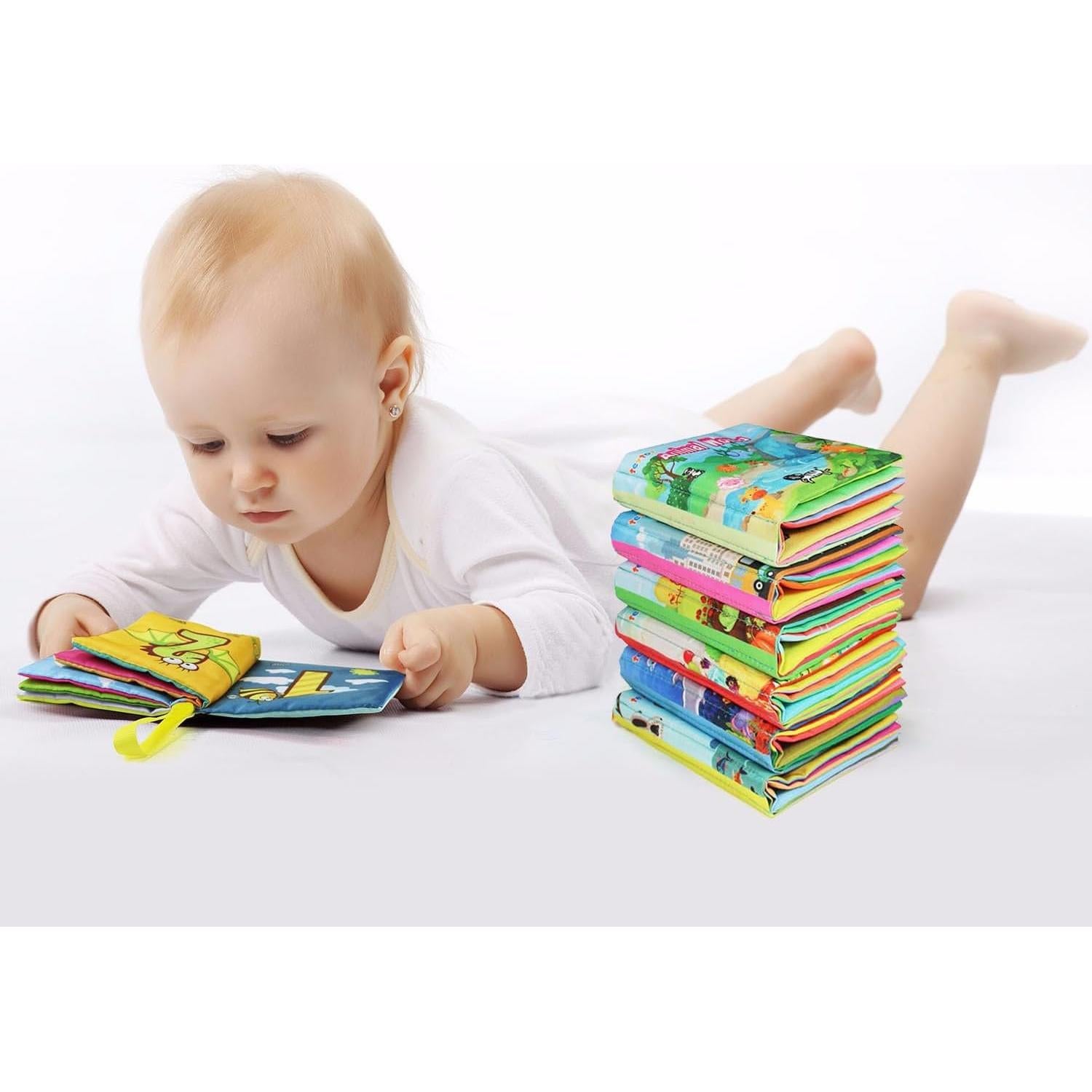 Libro Suave Teytoy para Bebés - Paquete de 6 Libros de Tela
