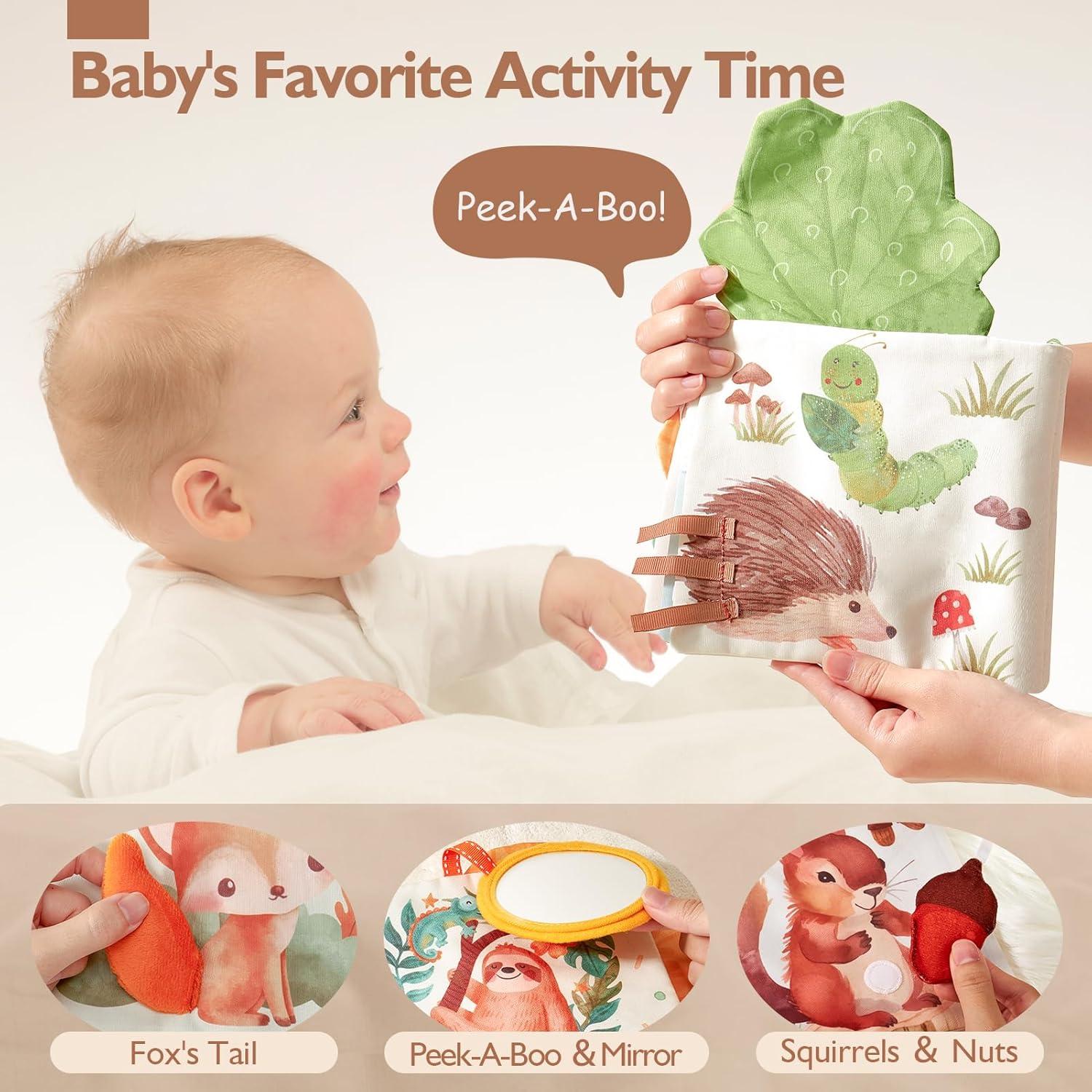 Libro Suave Interactivo Hahaland para Bebés 0-6 Meses