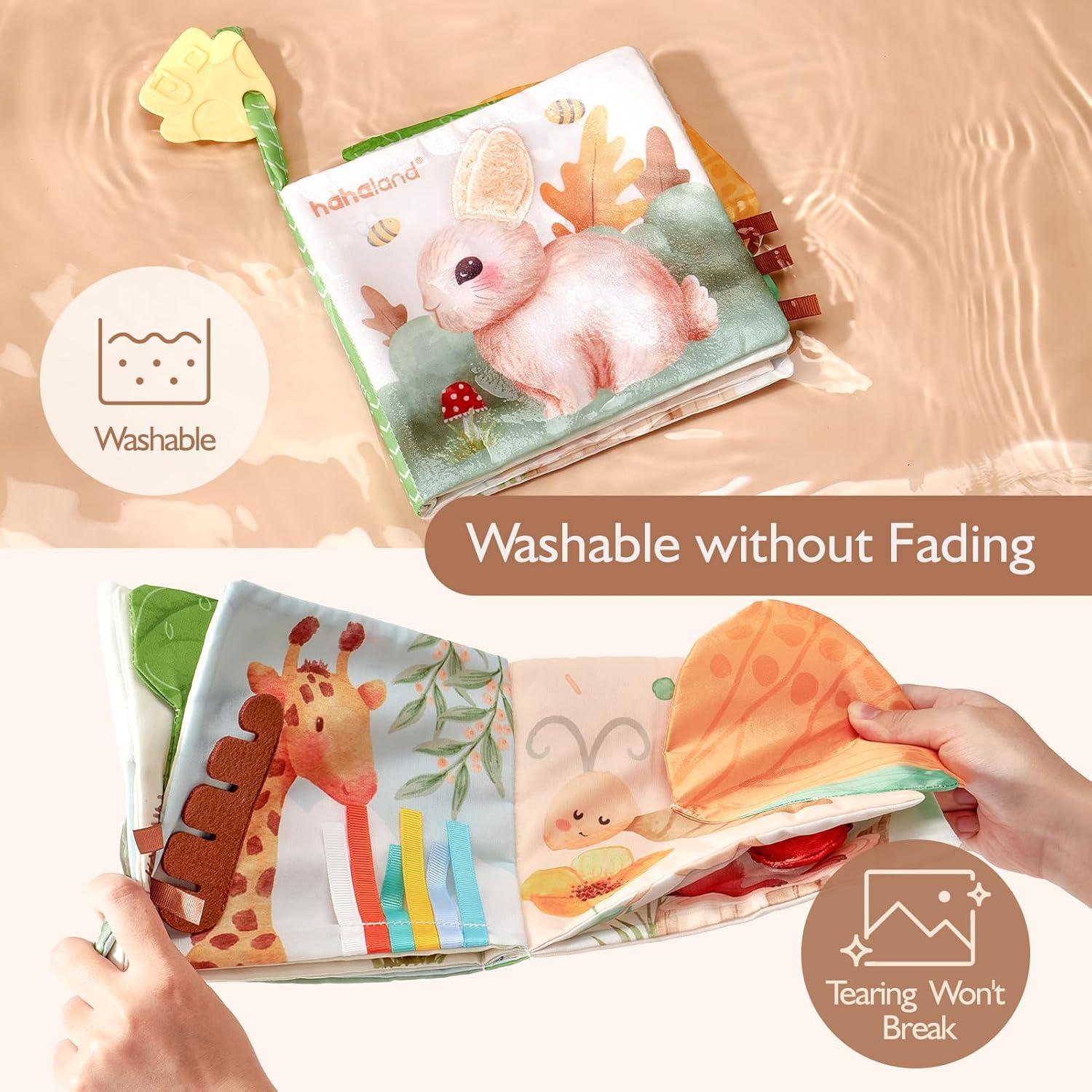 Libro Suave Interactivo Hahaland para Bebés 0-6 Meses