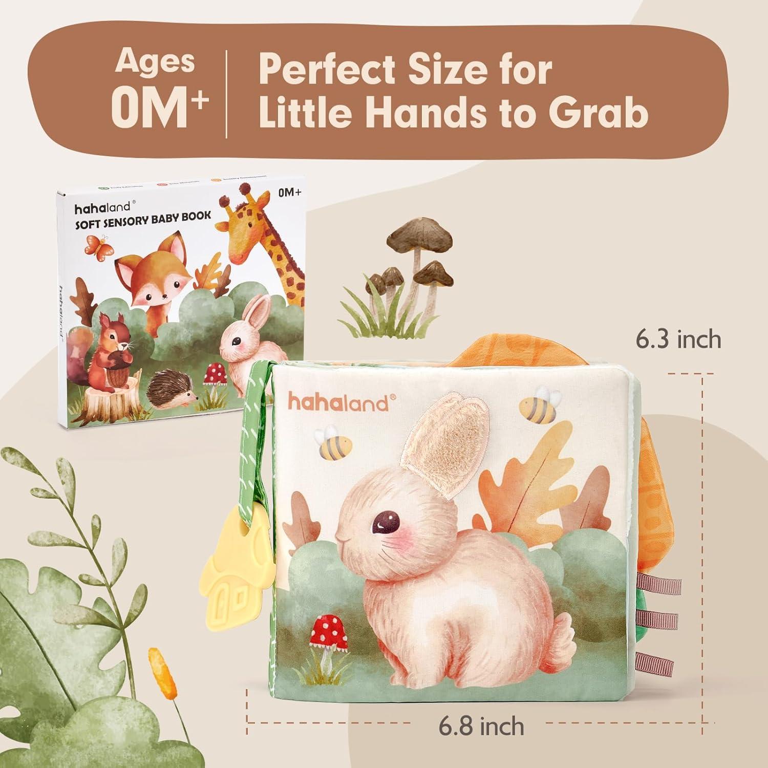 Libro Suave Interactivo Hahaland para Bebés 0-6 Meses