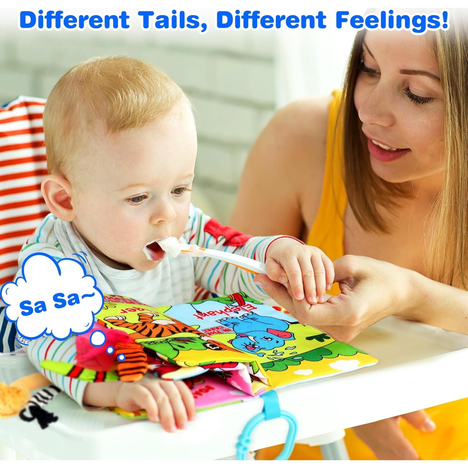 Libros Suaves para Bebés Vanmor 2PCS Temas Bosque y Océano