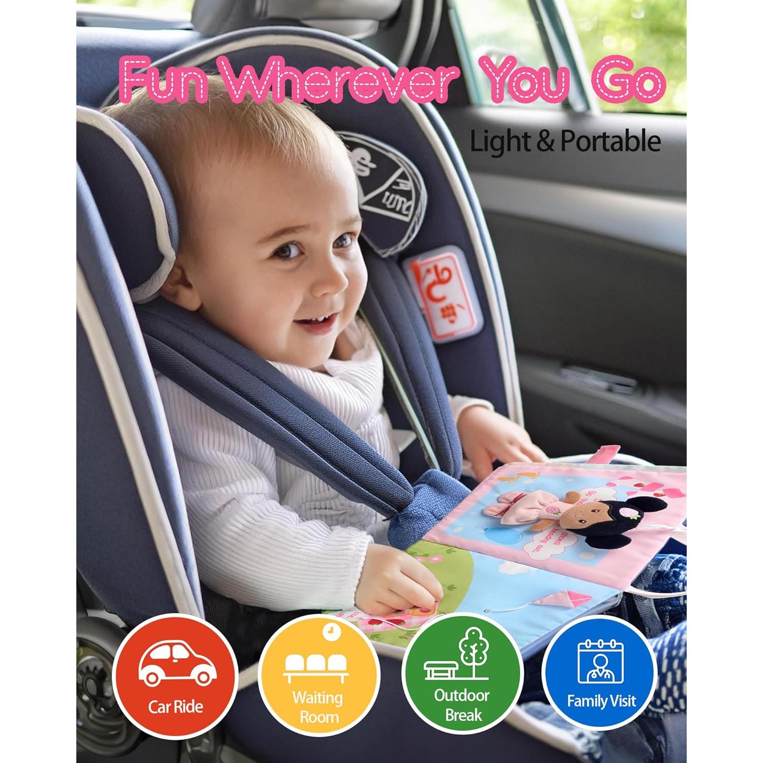Libro Sensorial Suave LeyaDoll para Bebés 18+ Meses