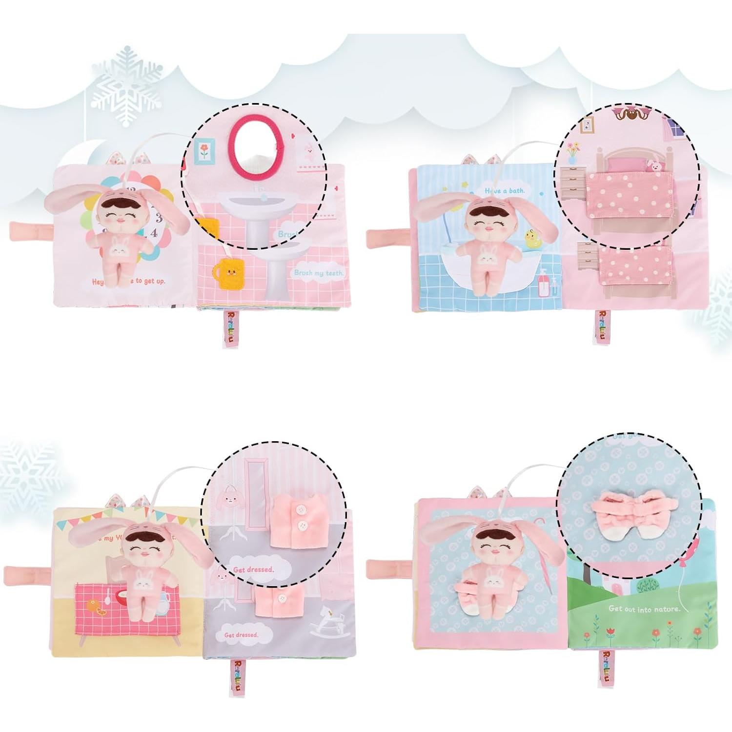 Libro de Tela Interactivo Rorolulu para Bebés 0-3 Años