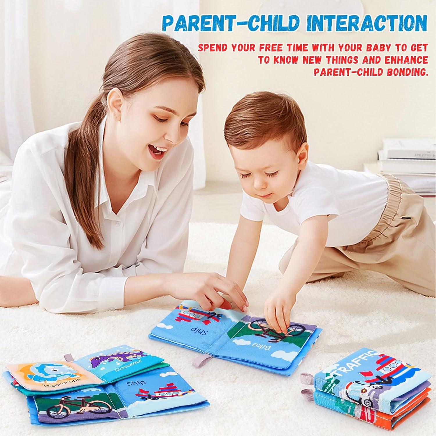 Conjunto de Libros de Tela Suave LOOKLEBE para Bebés - 6 Piezas