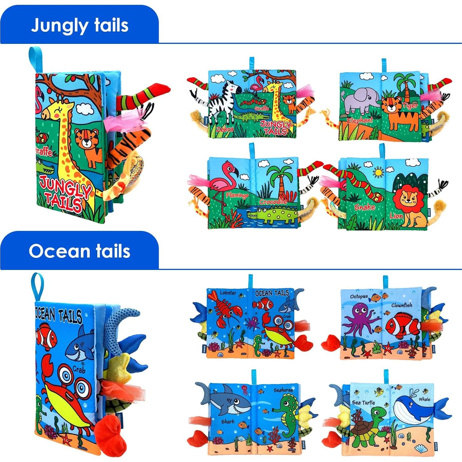 Libro de Tela Suave WESOTE para Bebés 0-18 Meses - Aprendizaje Temprano