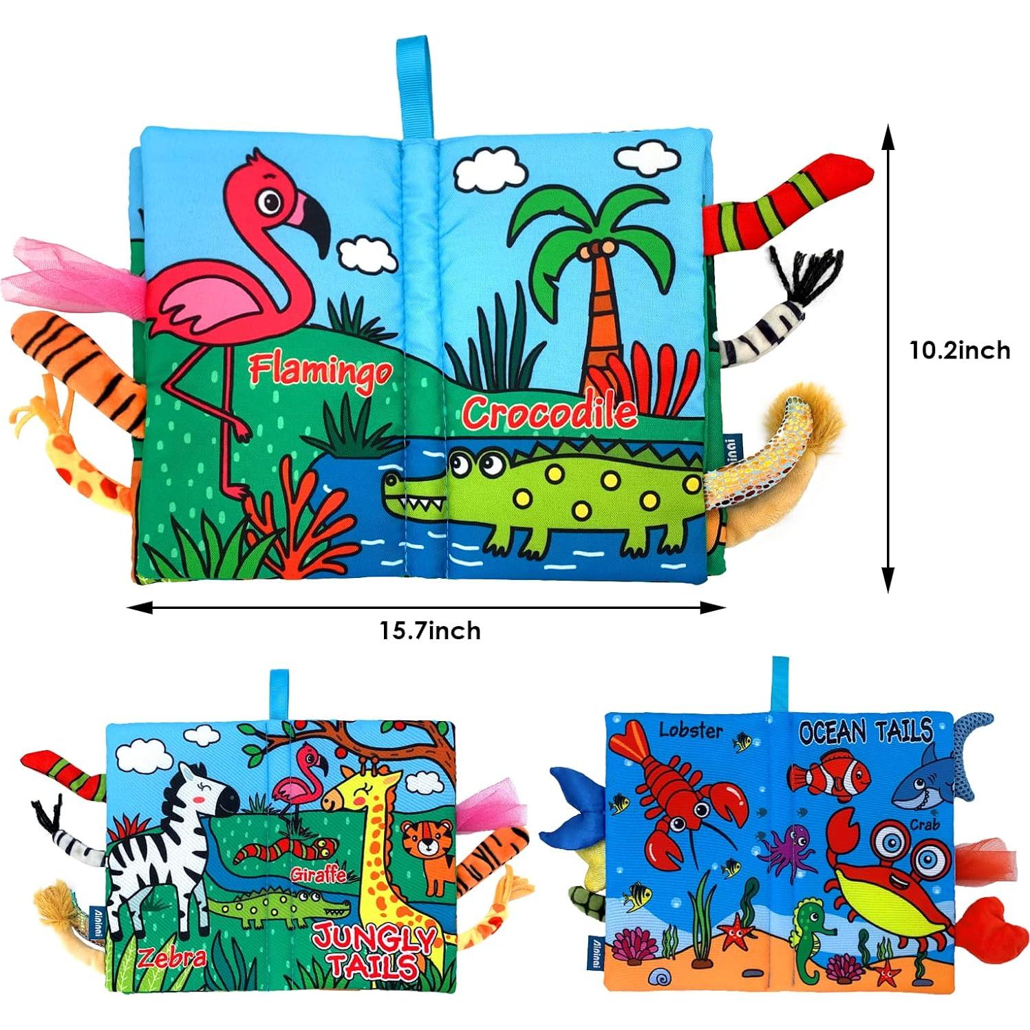 Libro de Tela Suave WESOTE para Bebés 0-18 Meses - Aprendizaje Temprano