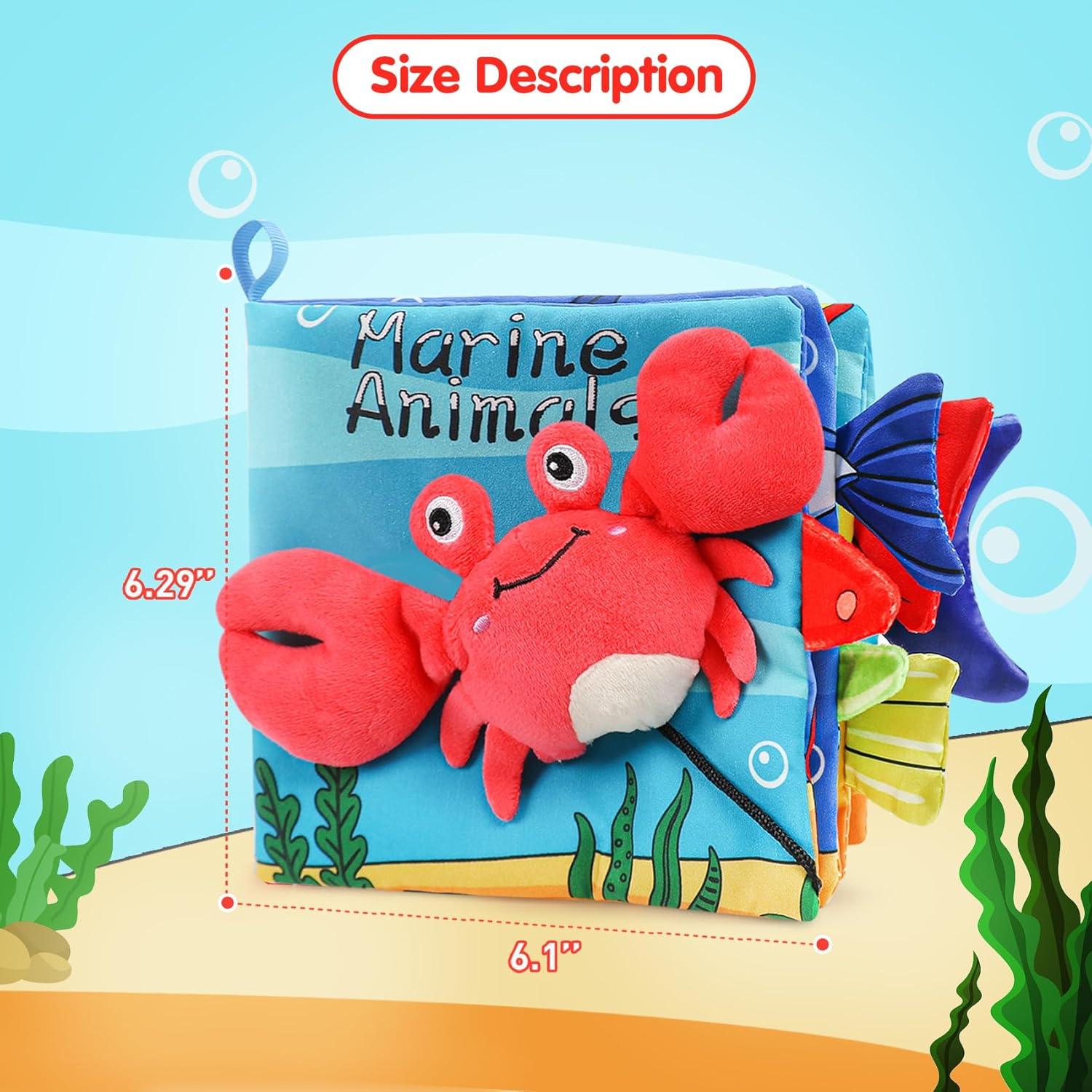 Libro Suave de Tela para Bebés GKDOMS - Animales Coloridos