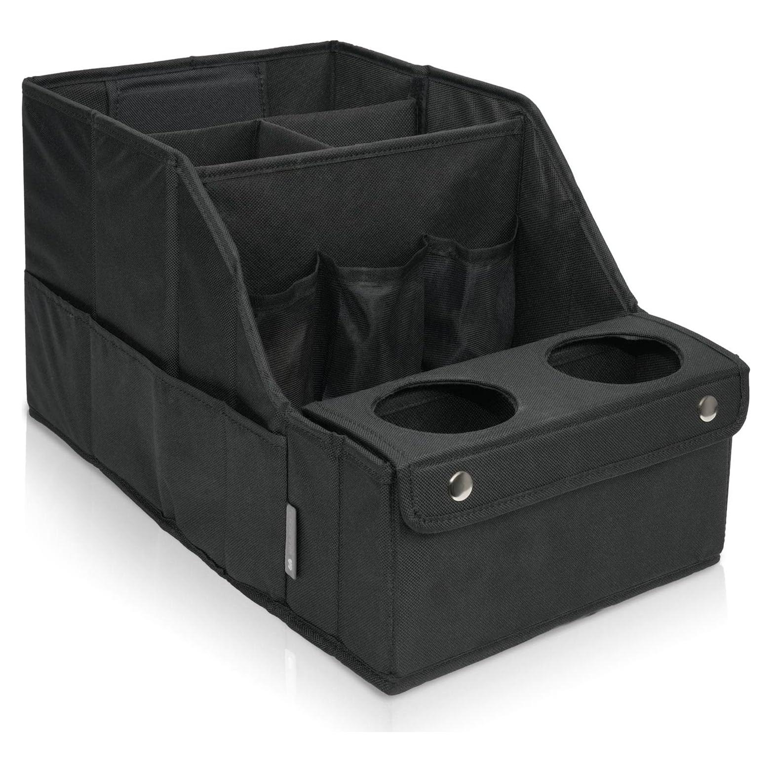 Organizador de Asiento de Coche MULISOFT Negro 11 Compartimentos