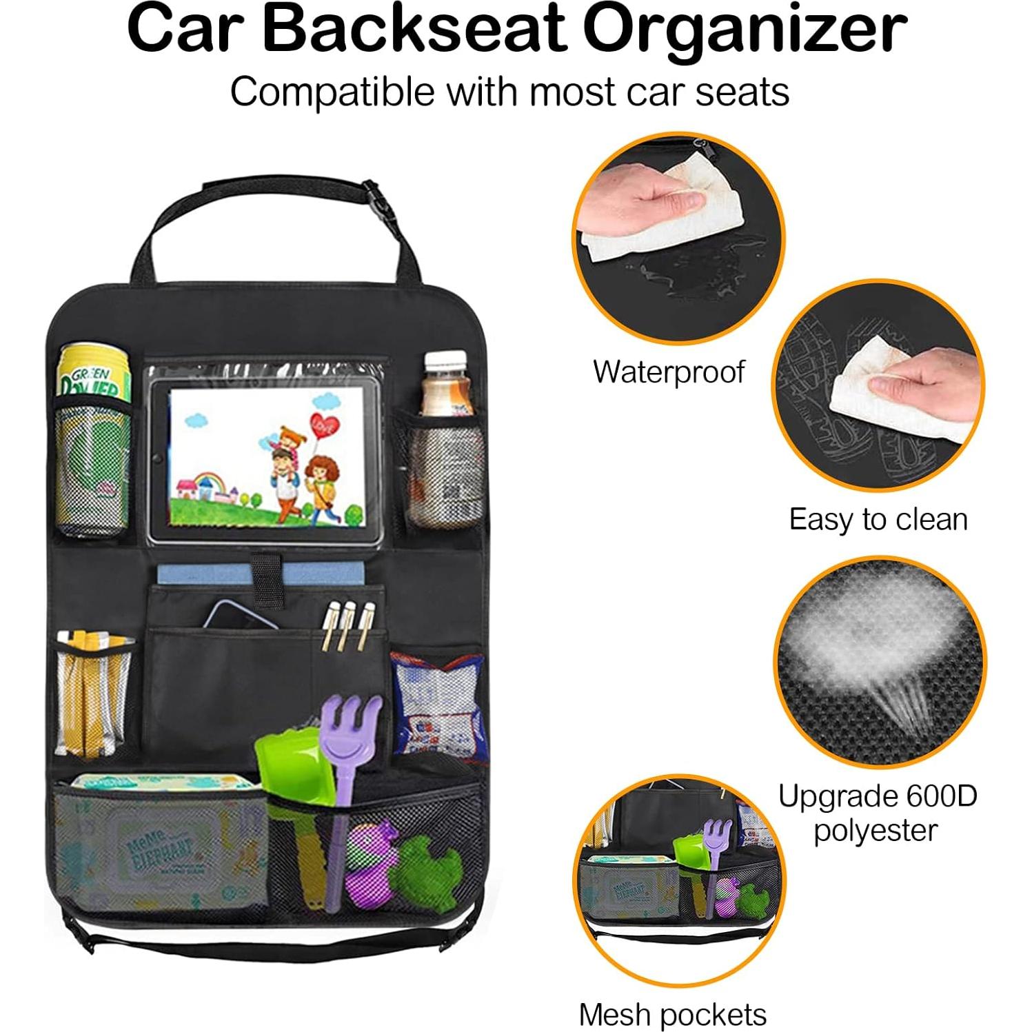 Organizador de Asiento Trasero JUCAINHI 2 PCS Impermeable