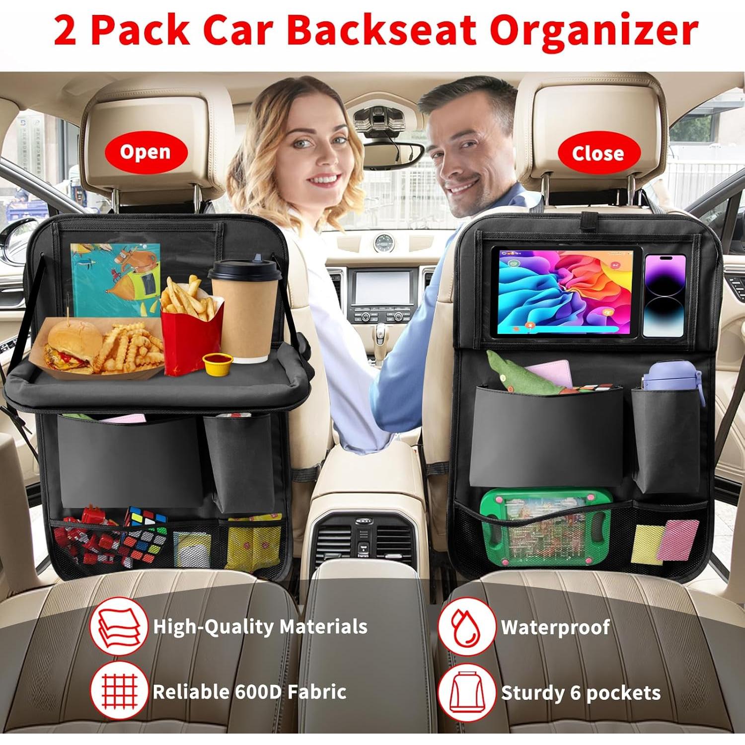 Organizador de Asiento Trasero Etre Jeune 2 Paquete Negro