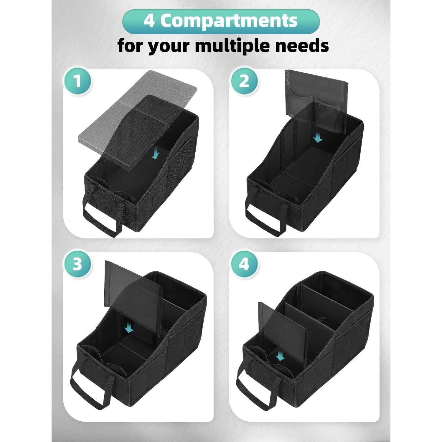 Organizador de Asiento de Coche YOHOOLYO Negro 46x27x27cm