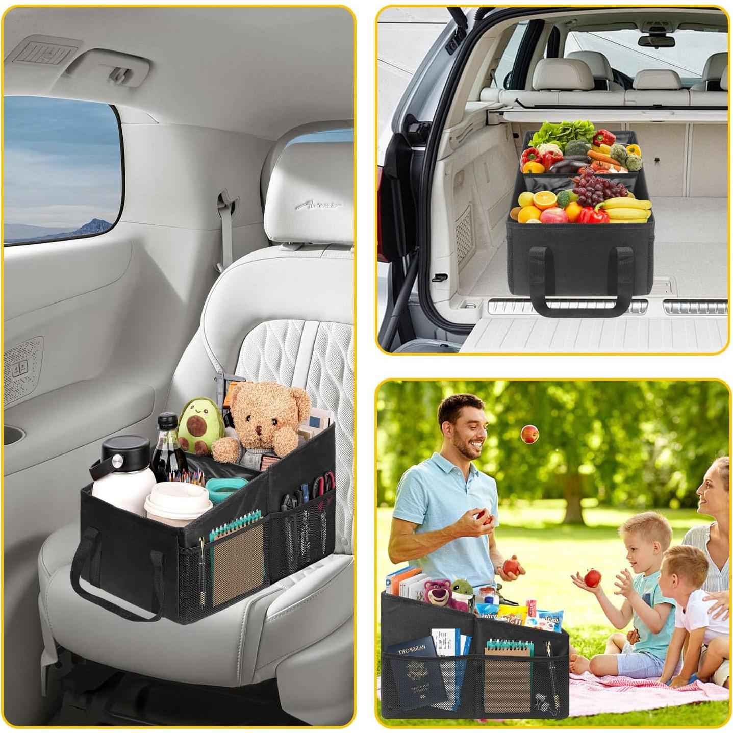 Organizador de Asiento de Auto Grekos Plegable con Bolsillos