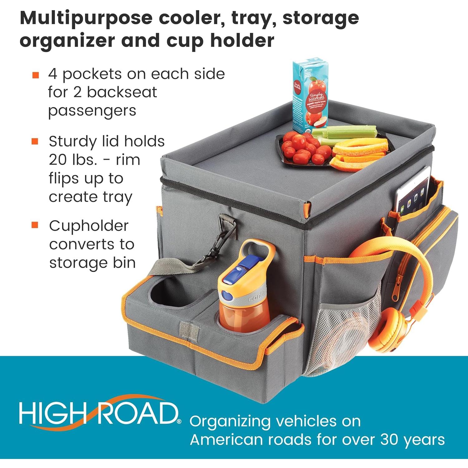 Organizador de Auto High Road CarHop Grande Gris con Enfriador