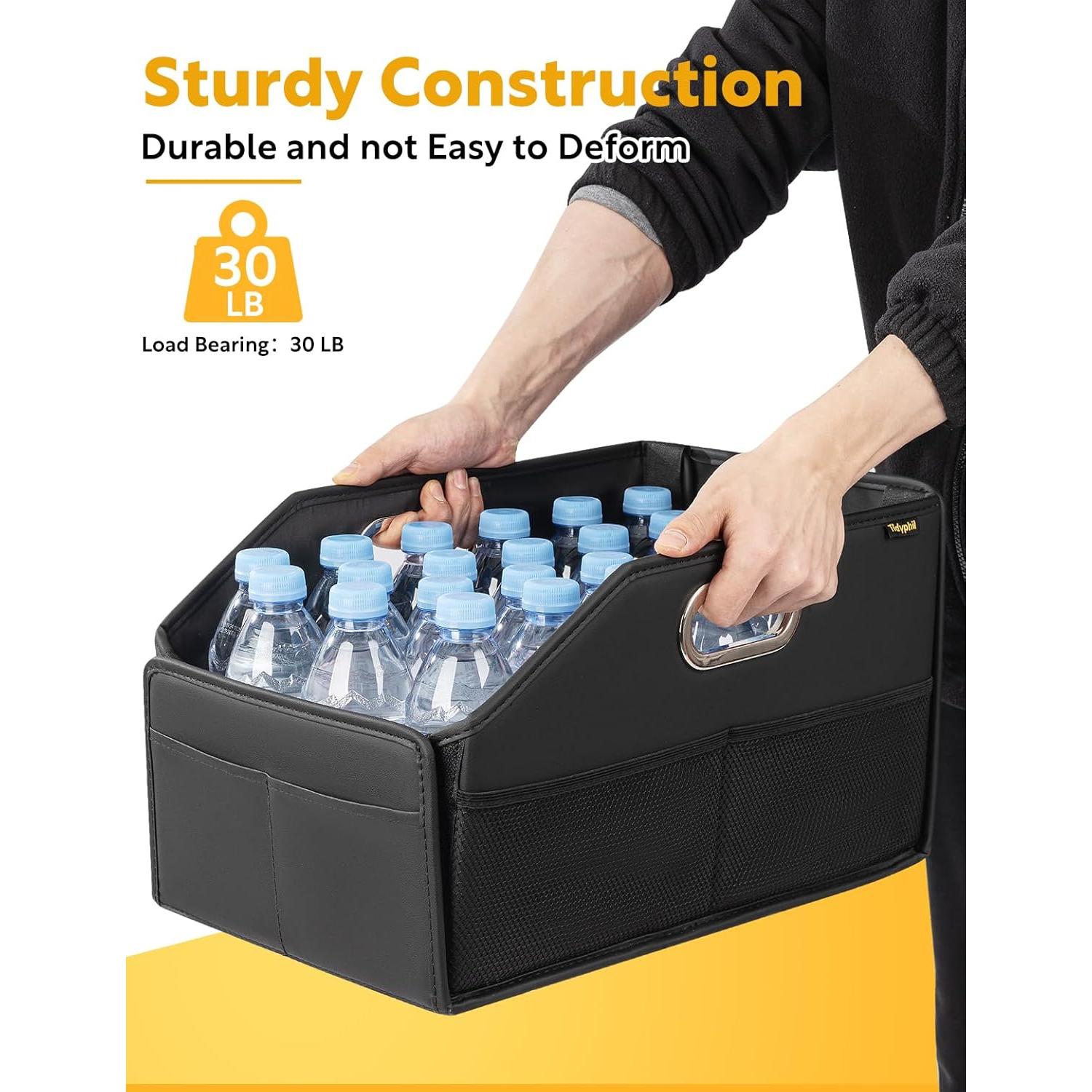 Organizador de Asiento de Coche Tidyphil 01 Negro Plegable 0.9 kg