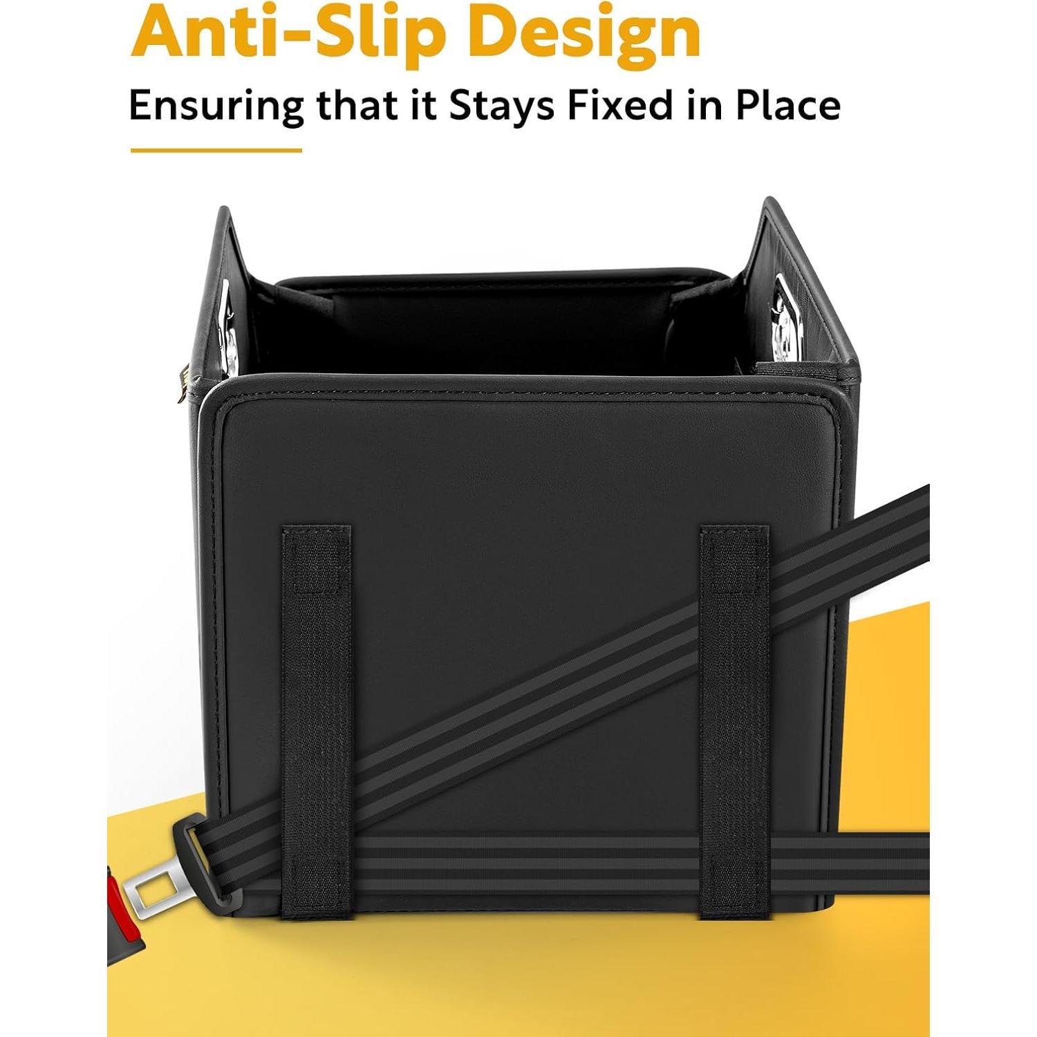 Organizador de Asiento de Coche Tidyphil 01 Negro Plegable 0.9 kg