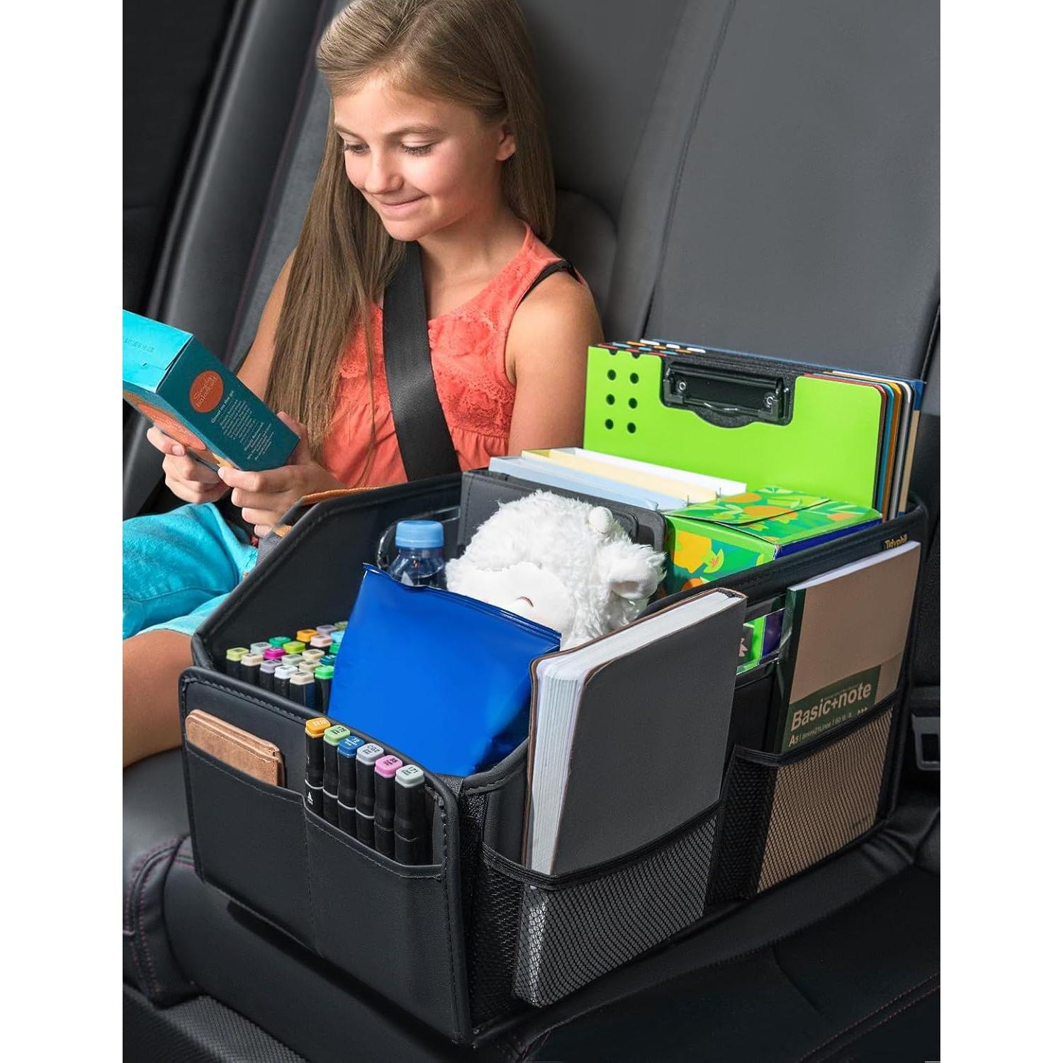 Organizador de Asiento de Coche Tidyphil 01 Negro Plegable 0.9 kg