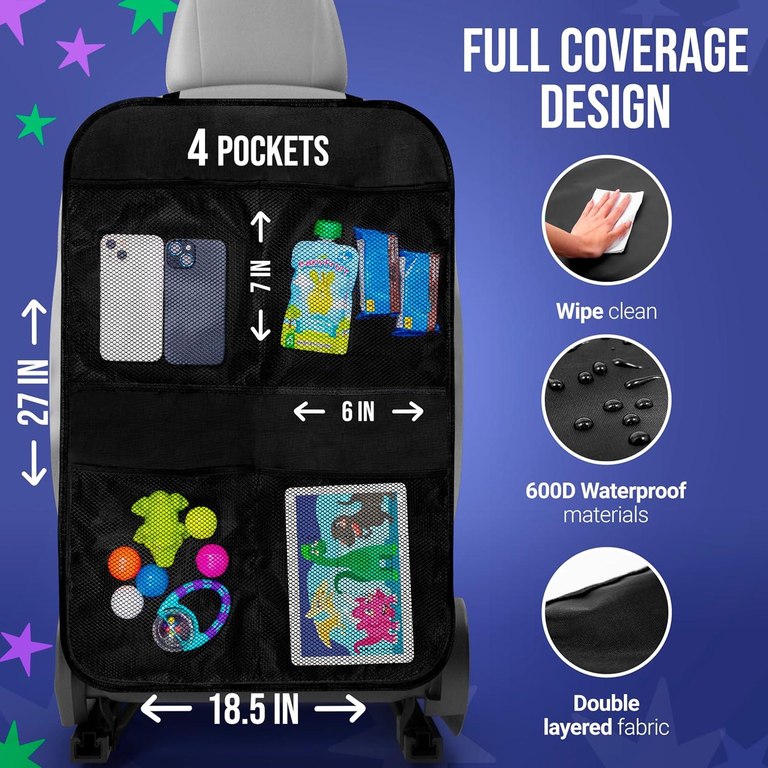 Organizador de Asientos Traseros Todays Kids - 2 Paquetes, 48x68 cm