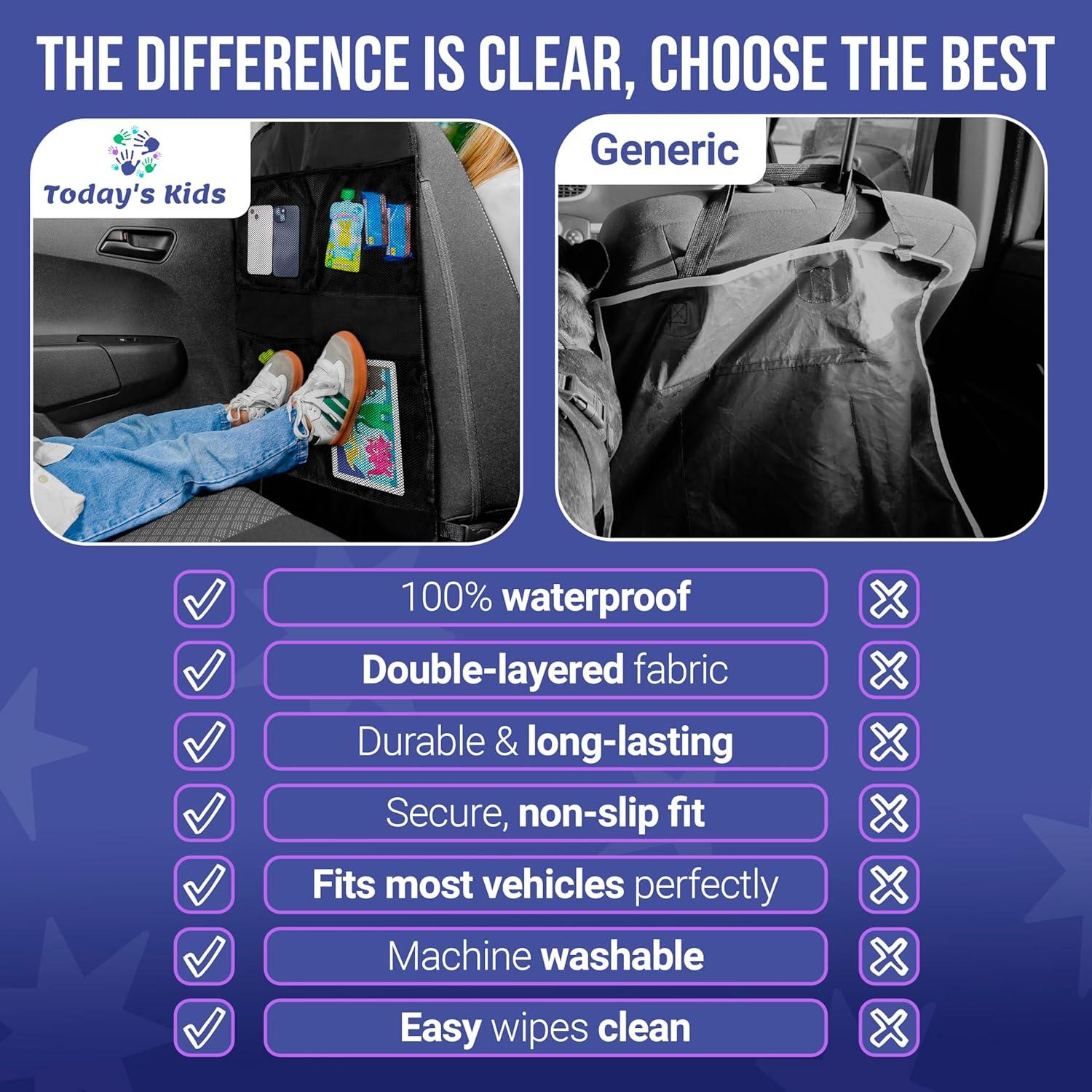 Organizador de Asientos Traseros Todays Kids - 2 Paquetes, 48x68 cm
