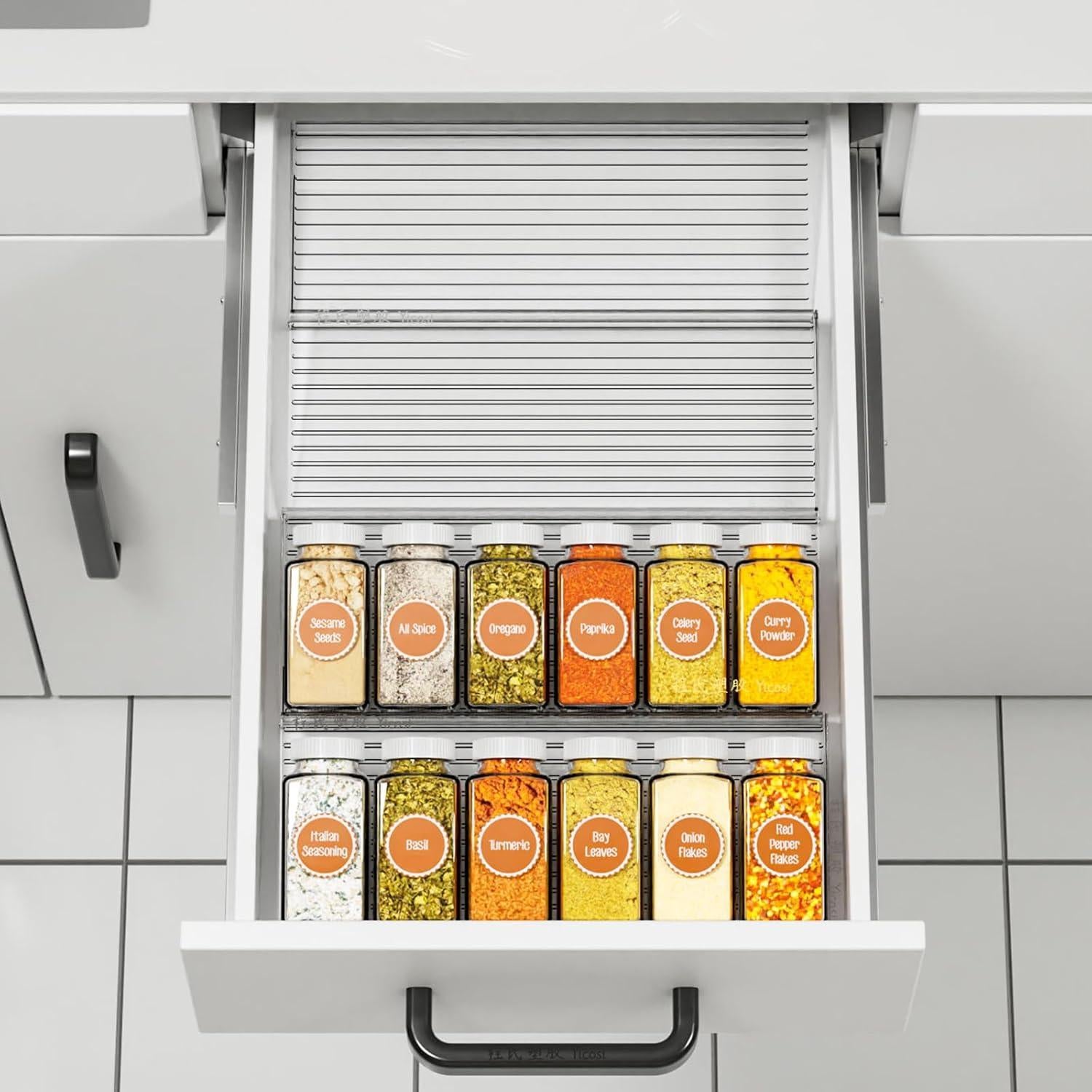 Organizador de Especias Yieach 2 Niveles Expandible 28-56 cm