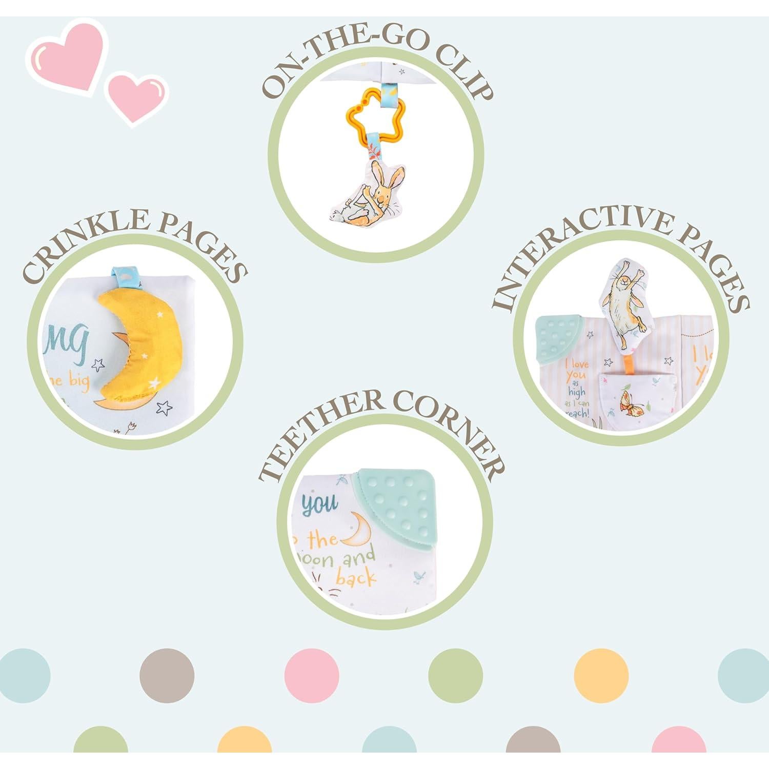 Libro suave interactivo KIDS PREFERRED Adivina cuánto te quiero 21x15 cm