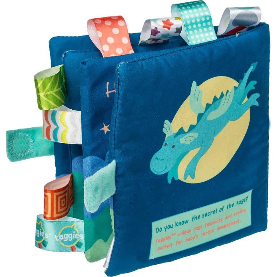 Libro de Tela Suave Taggies Dragón Drax 15x15 cm con Sonajero