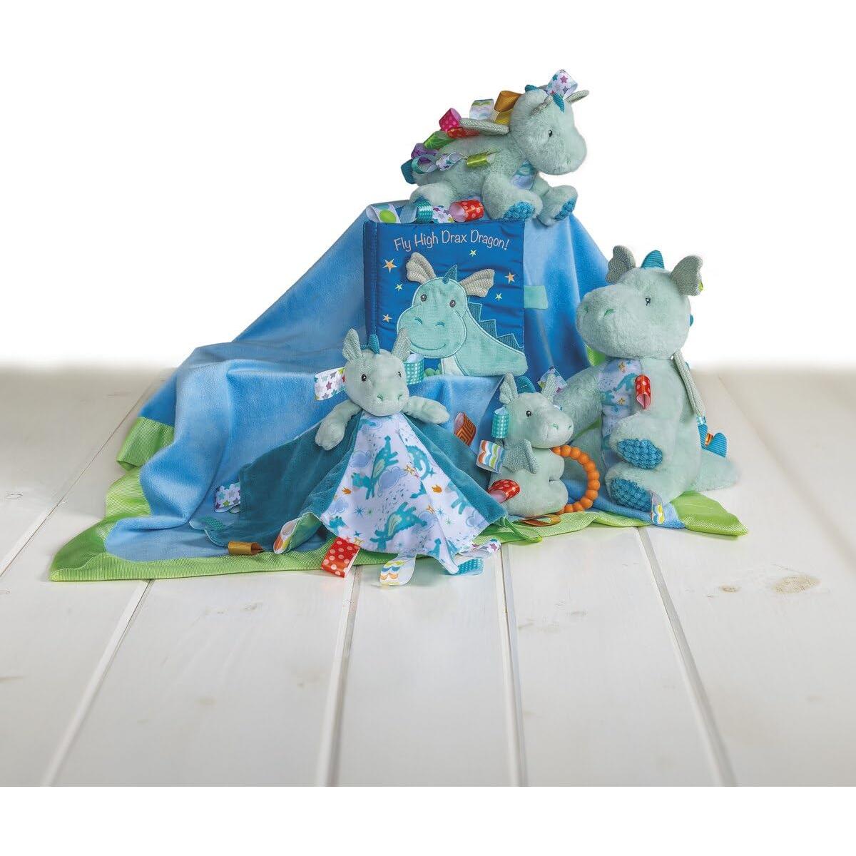 Libro de Tela Suave Taggies Dragón Drax 15x15 cm con Sonajero