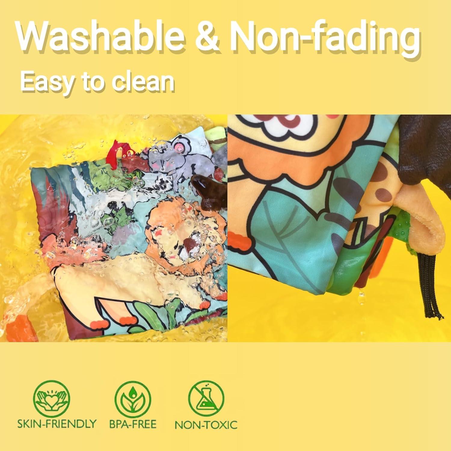 Libro Sensorial de Tela Chochumy Colas de Jungla para Bebés 0-18 Meses