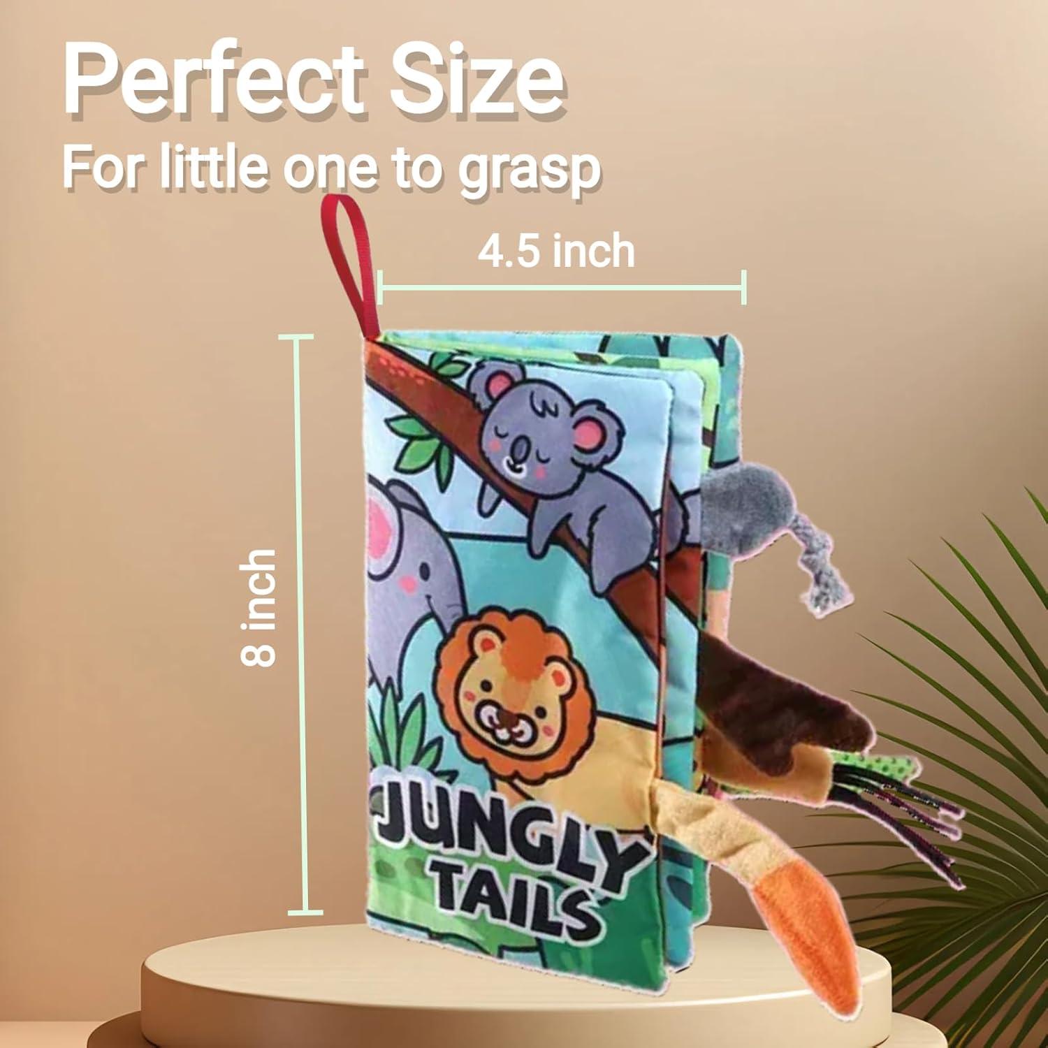 Libro Sensorial de Tela Chochumy Colas de Jungla para Bebés 0-18 Meses