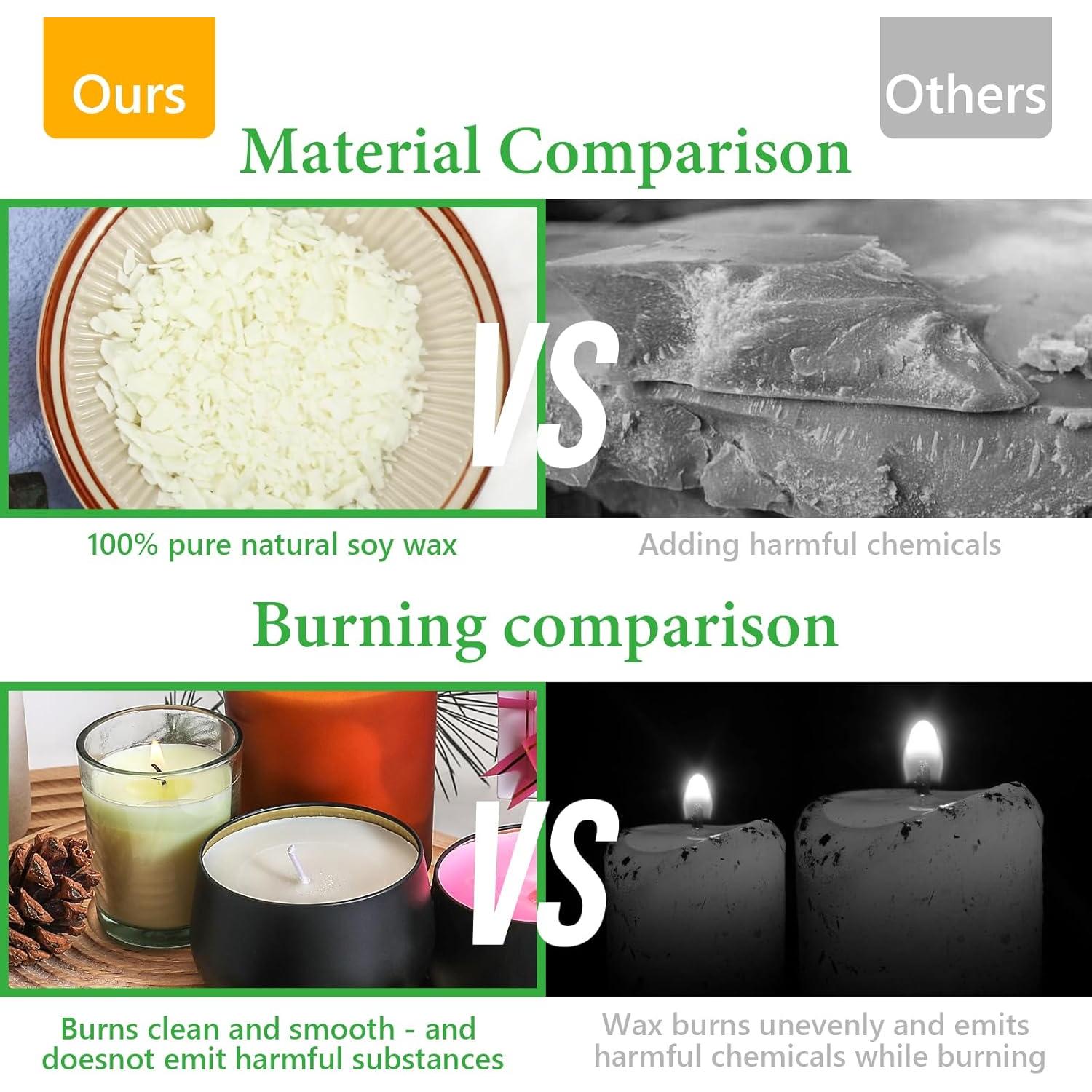 Kit de Fabricación de Velas SAEUYVB 2kg con Derretidor y Cera Soja