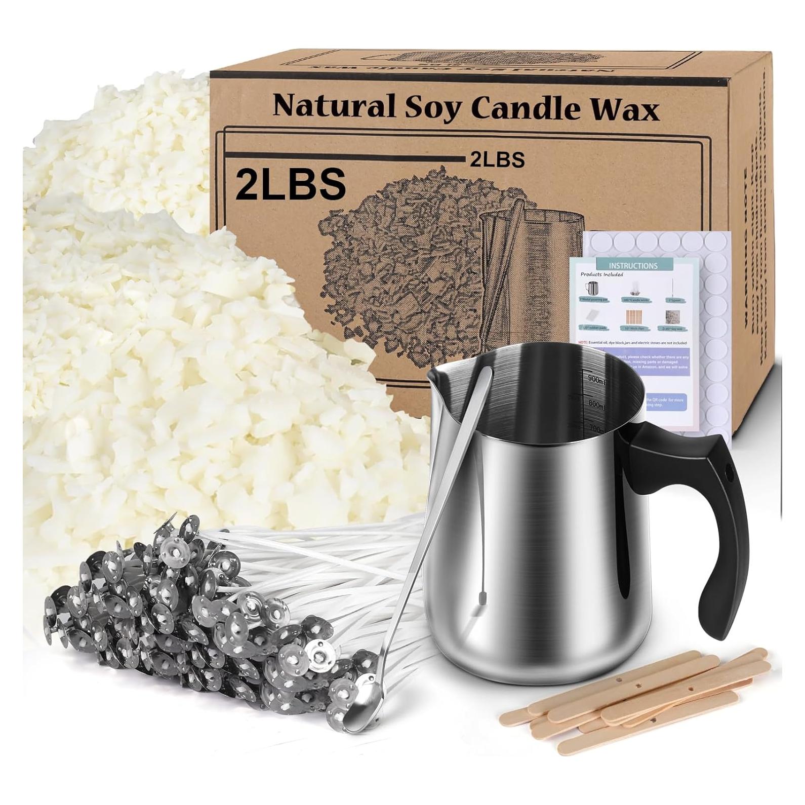 Kit de Fabricación de Velas de Cera de Soja Haccah 0.91kg