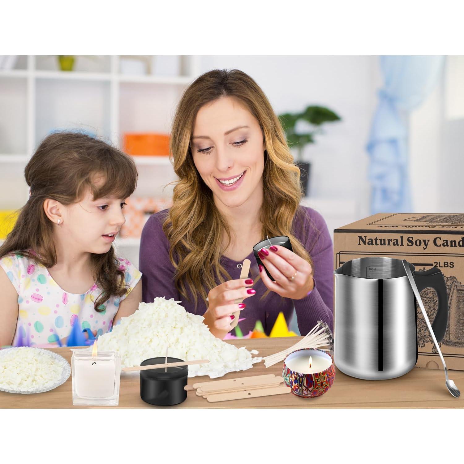 Kit de Fabricación de Velas de Cera de Soja Haccah 0.91kg