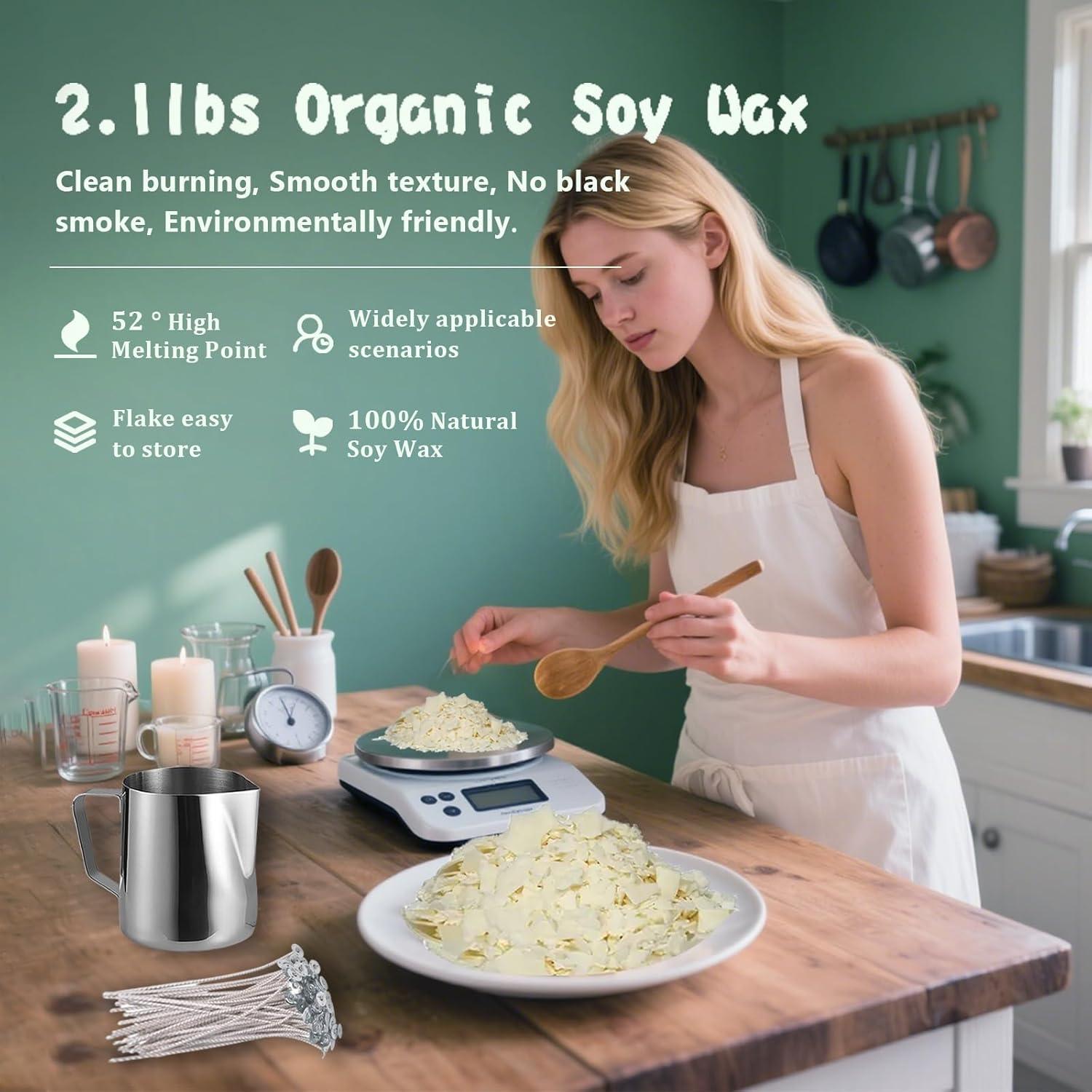 FAIRYELF Premium Candle Making Kit with Wax Melter, DIY Starter Scented Candles Making Kit for Adults Include Glass Jar & Tins, Scents & Color Dyes & More - Perfect as Home Decorations