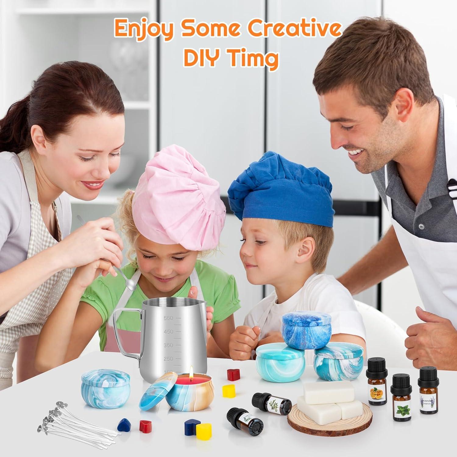 Kit de Fabricación de Velas OFUN - Cera de Soja Natural, 1.33kg