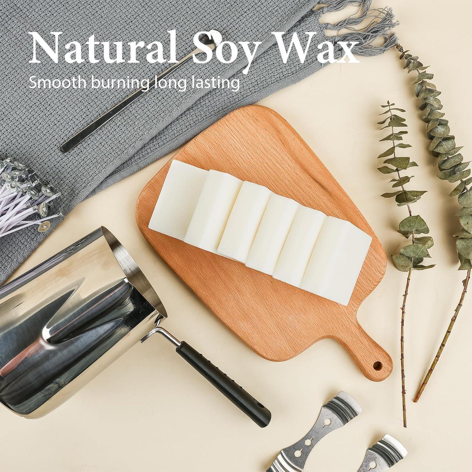 Kit de Fabricación de Velas SAEUYVB - 8 Latas, Cera de Soja