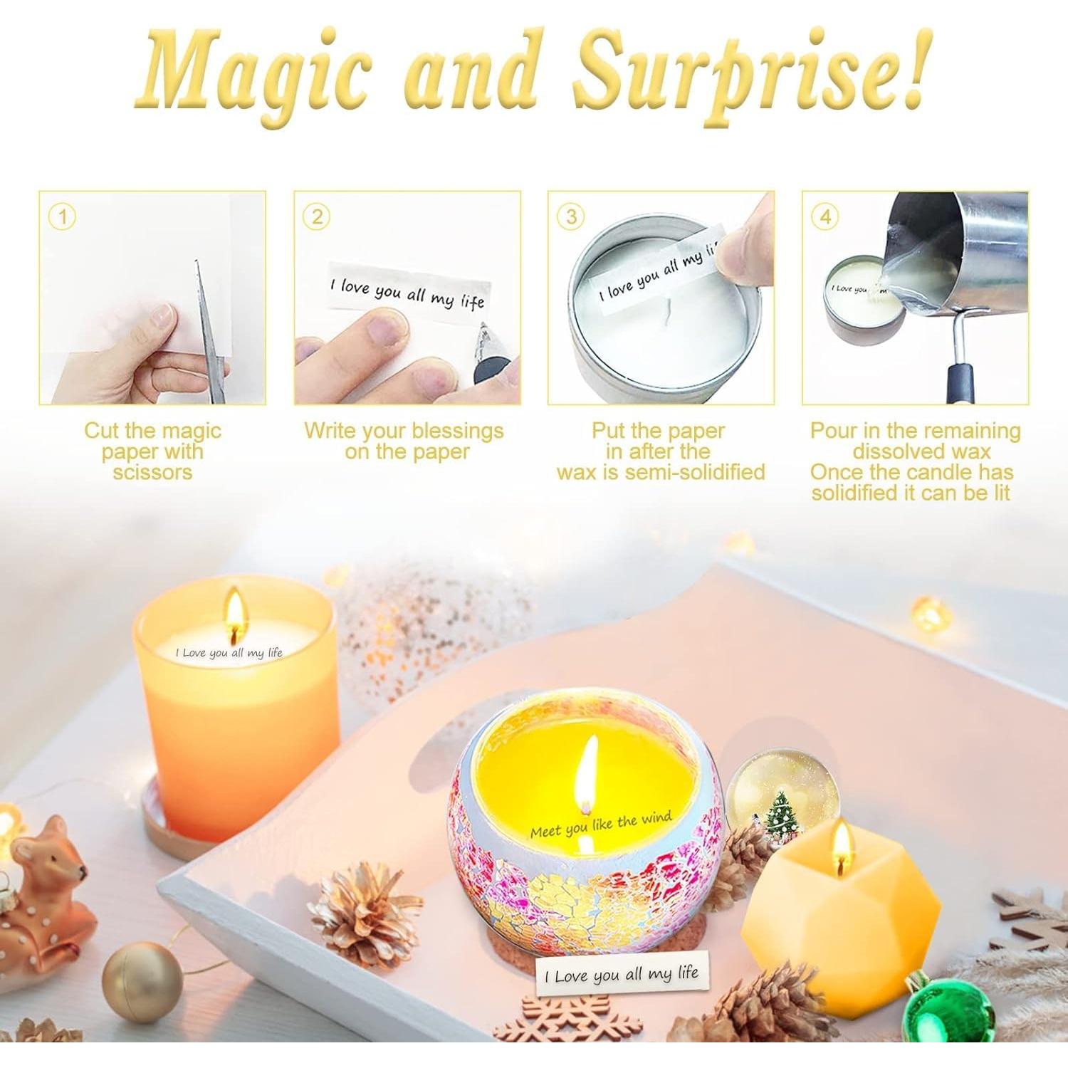 Kit Completo de Fabricación de Velas Yzoo - 480g Cera Soja