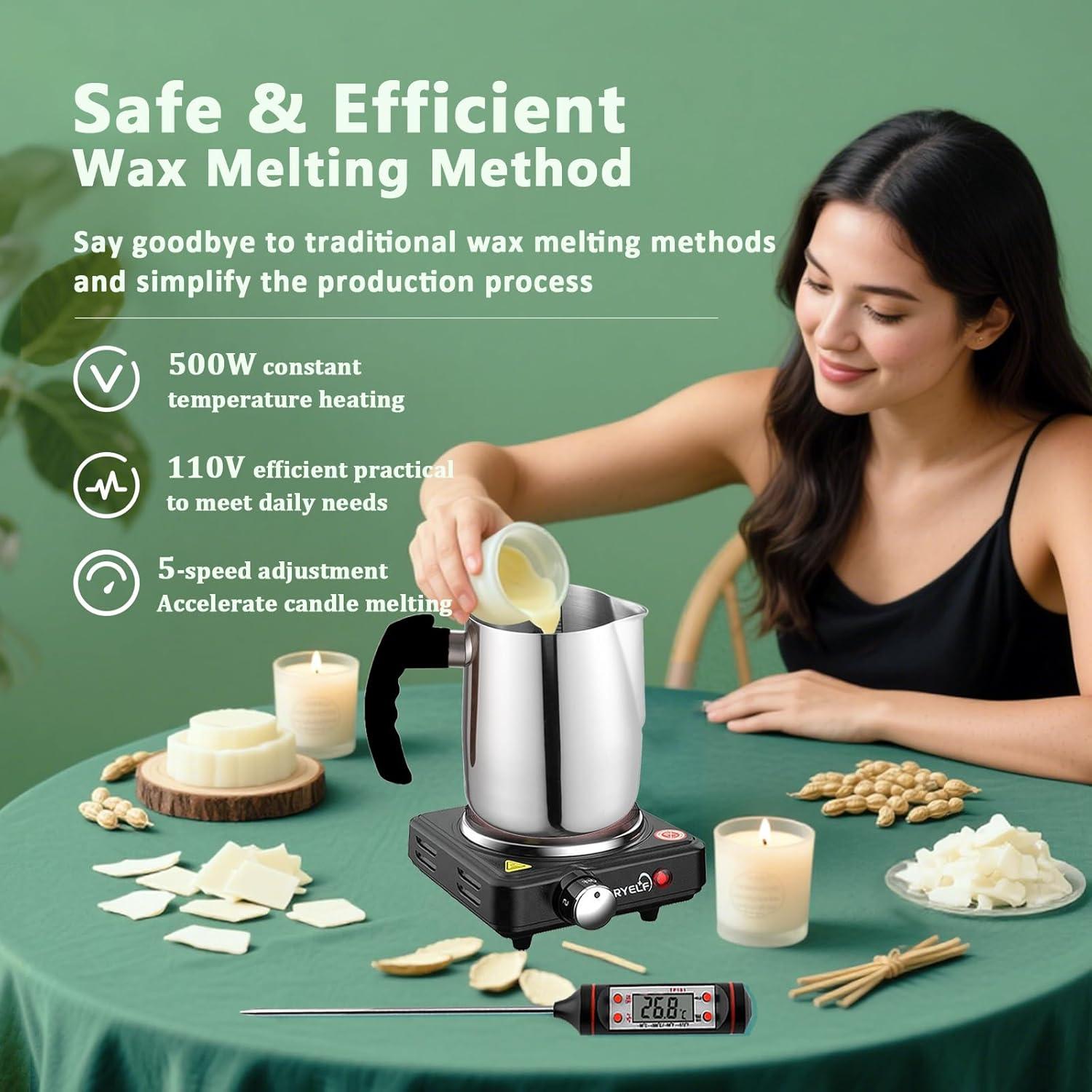 Kit para Hacer Velas de Cera de Soja FAIRYELF 1.36 kg