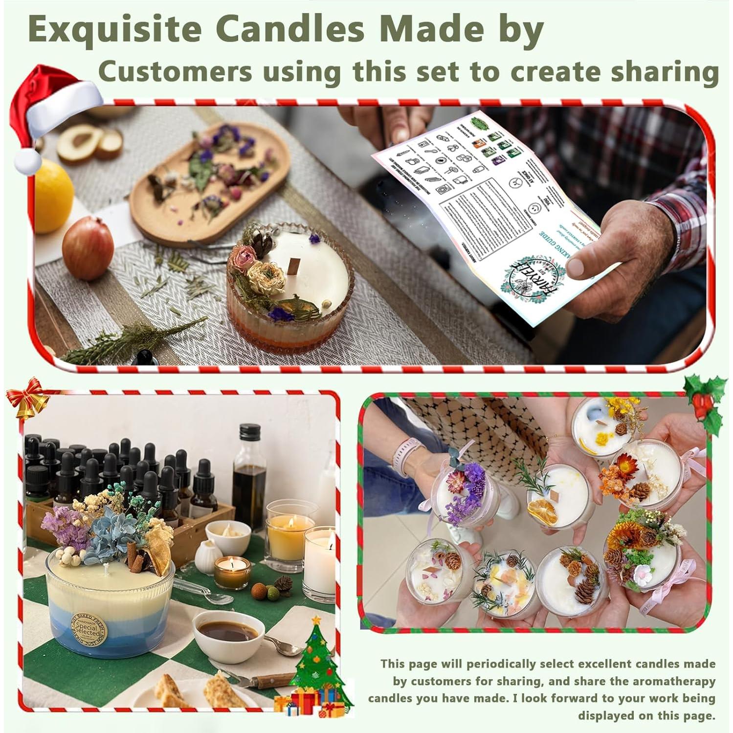 Kit para Hacer Velas de Cera de Soja FAIRYELF 1.36 kg